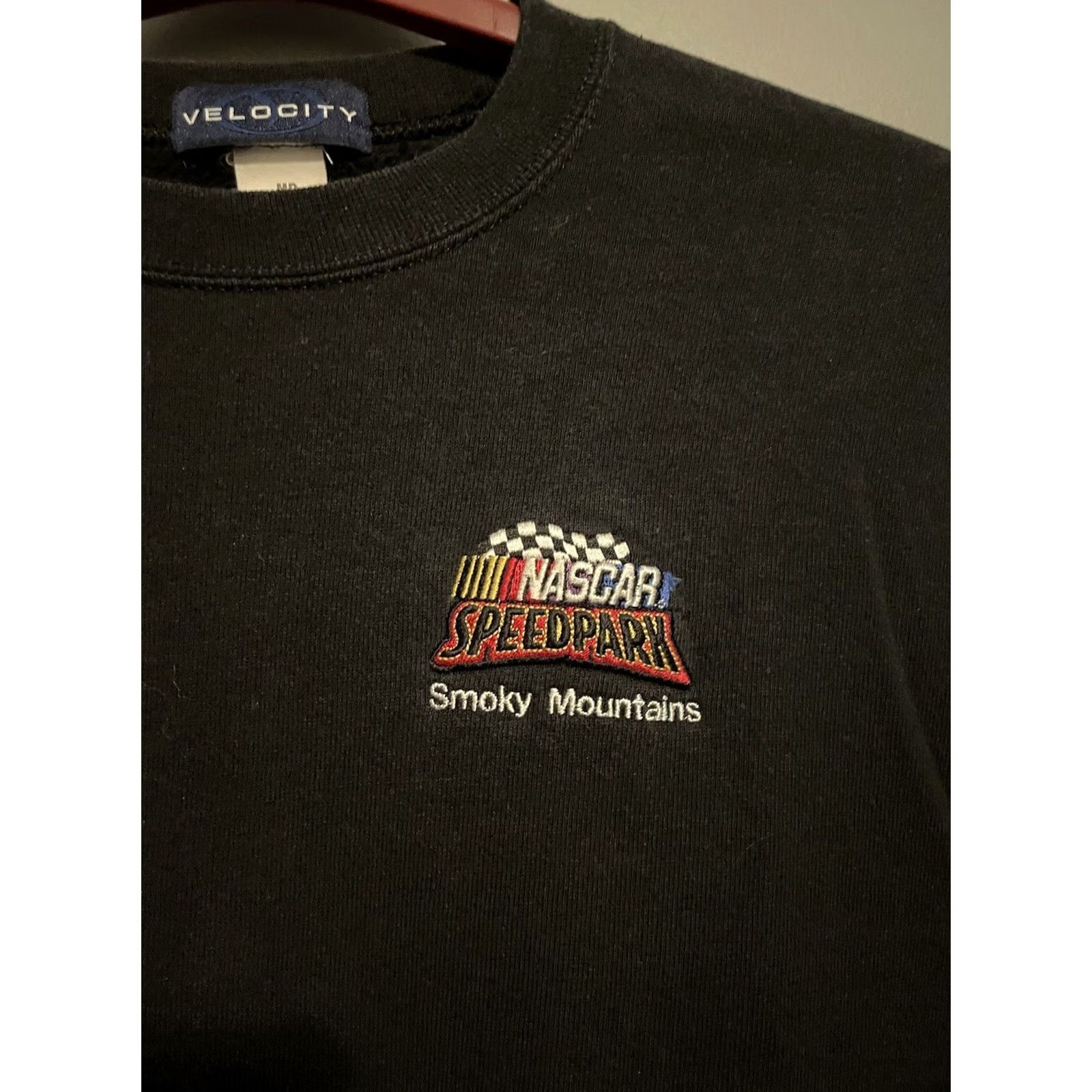 NASCAR VINTAGE Nascar Speed Park Sweatshirt Men Size M Black Cotton Logo Embroidered 90s USA Sports Pullover Sweatshirt Mens Size US M / EU 48-50 / 2 - 2 Thumbnail
