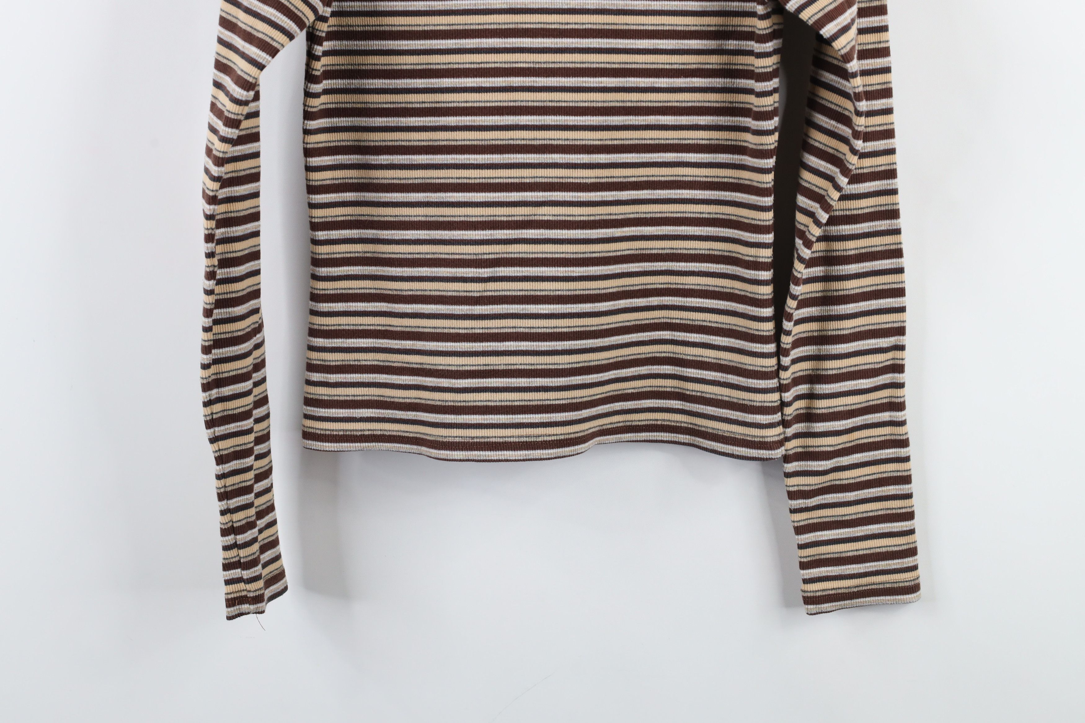 Vintage Vintage 90s Streetwear Ribbed Stretch Turtleneck T-Shirt Size M / US 6-8 / IT 42-44 - 9 Thumbnail