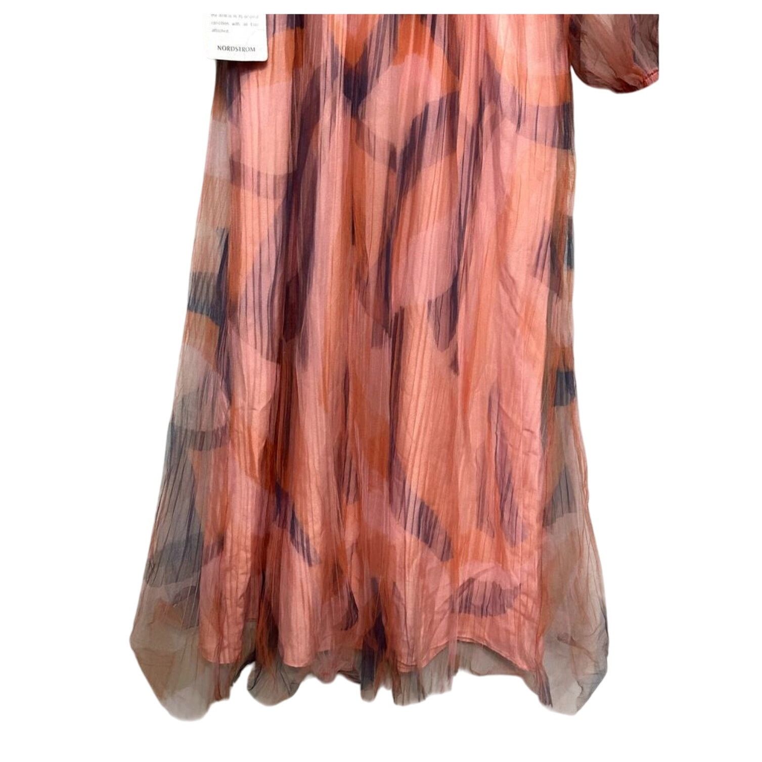 Other DR2 By Daniel Rainn Midi Dress Pleated Floral Coral Multi XS Size XS / US 0-2 / IT 36-38 - 6 Thumbnail