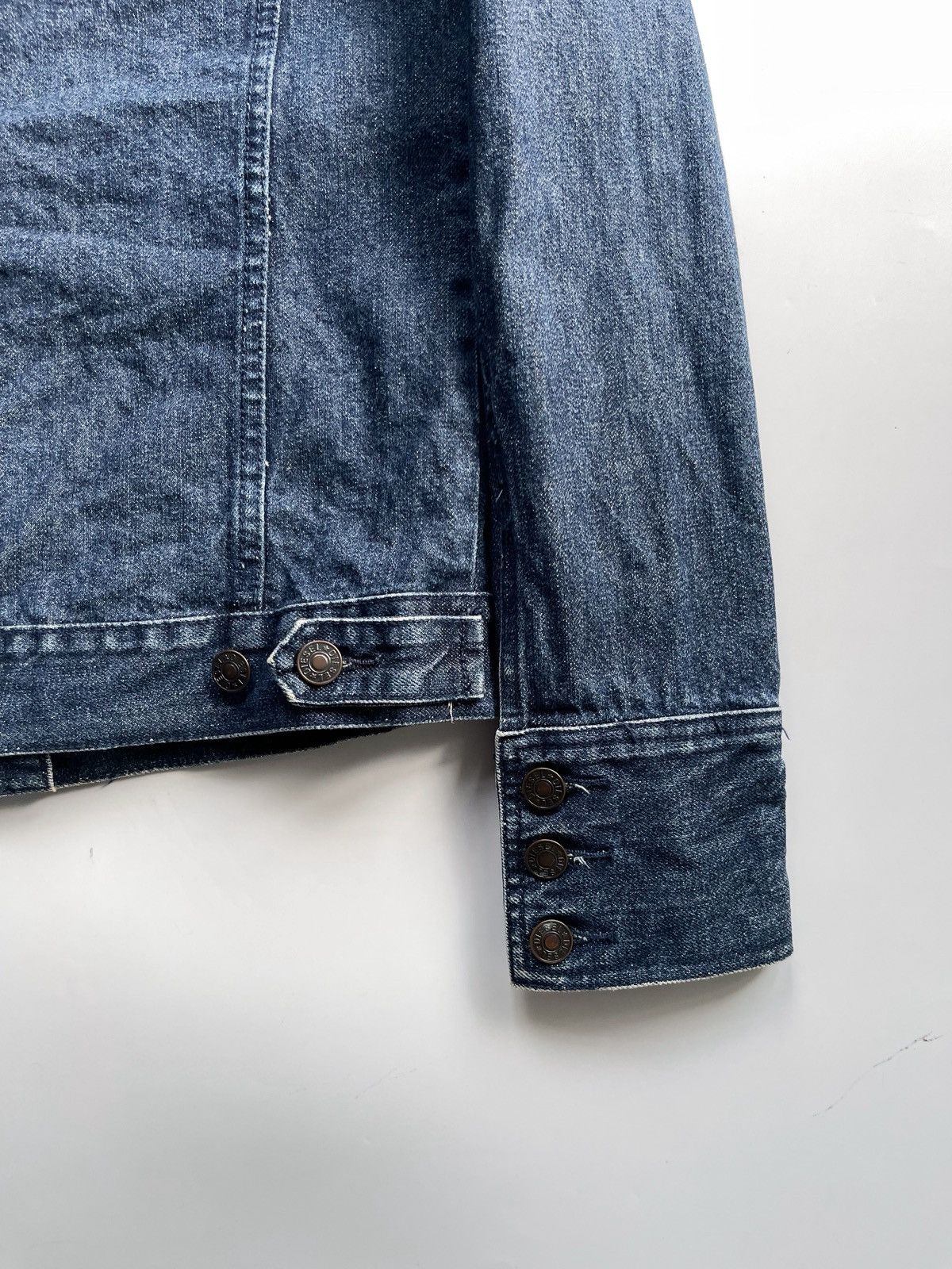 Diesel 2000s Diesel Distressed Biker Denim Jacket Size L / US 10 / IT 46 - 10 Thumbnail