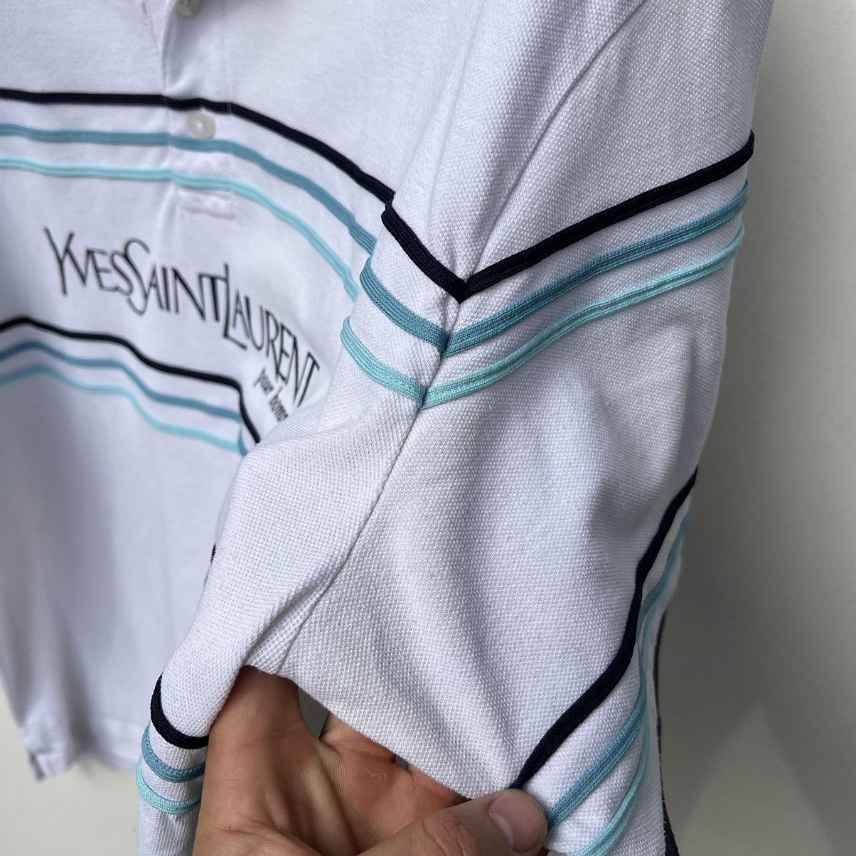Saint Laurent Paris × Yves Saint Laurent Yves Saint Laurent polos T-Shirt Size US XXL / EU 58 / 5 - 3 Thumbnail