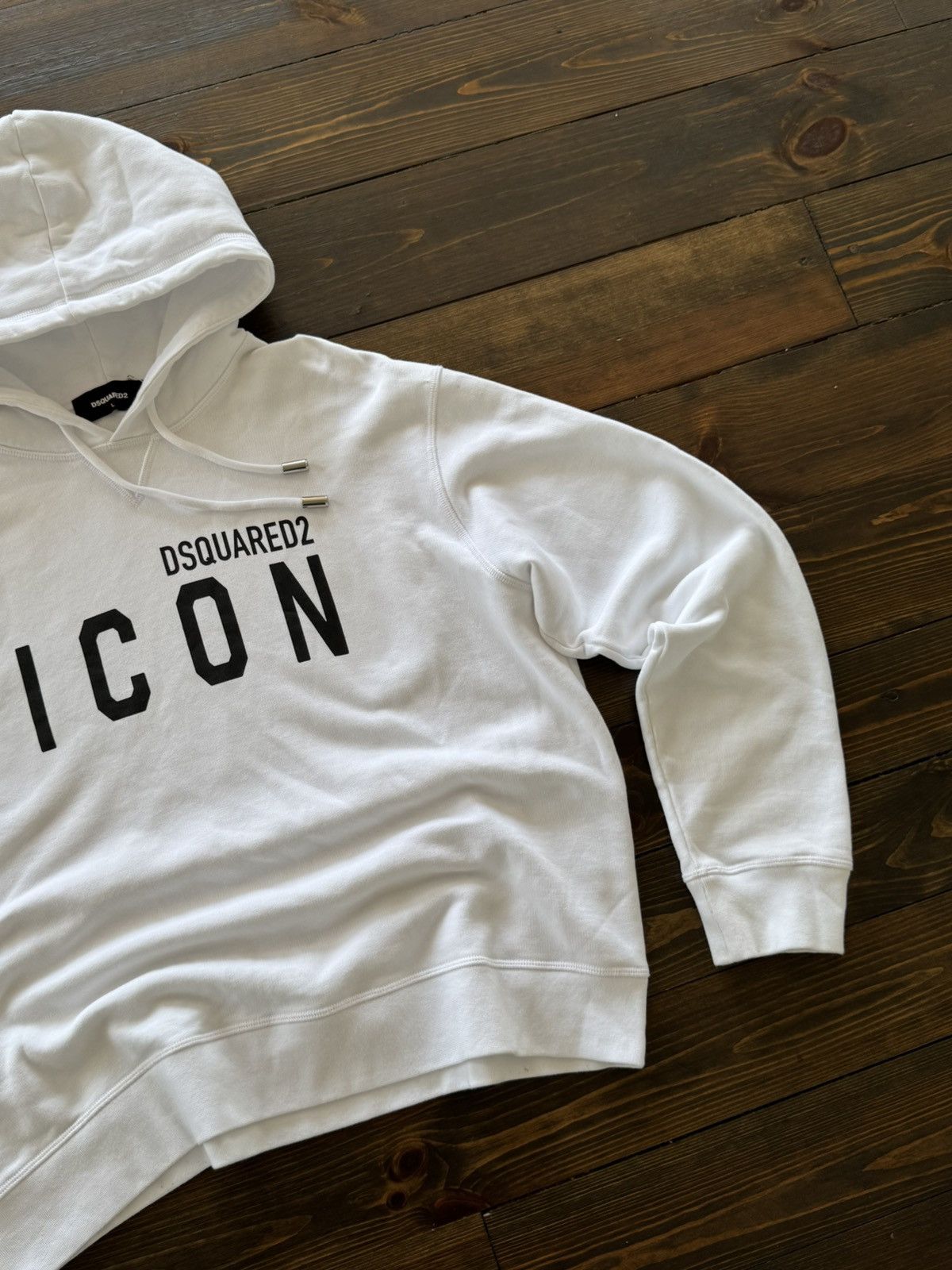 Dsquared2 Dsquared2 00s “Icon” Big Logo Hoodie Size US L / EU 52-54 / 3 - 5 Thumbnail