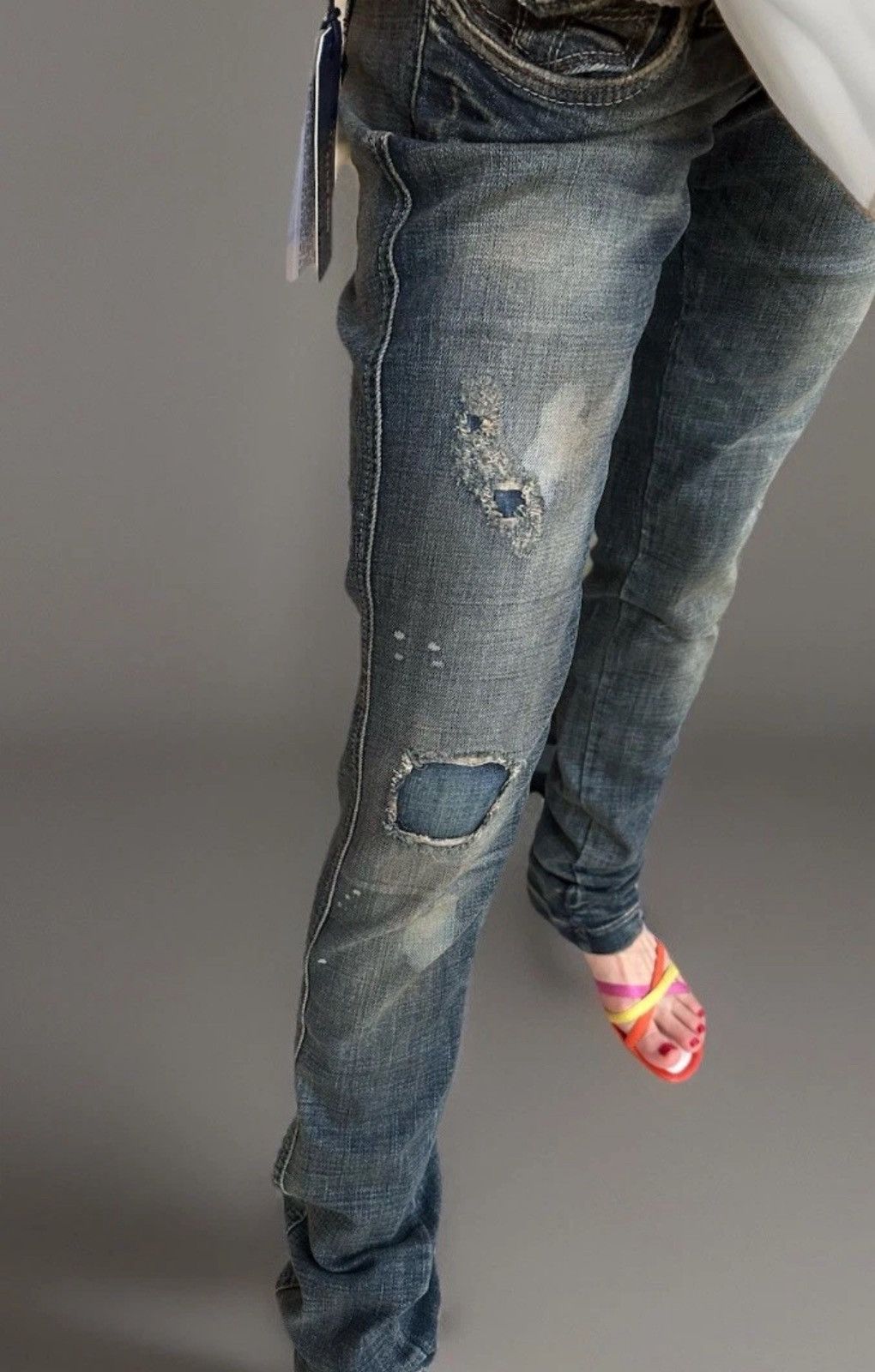 Miss Sixty NEW Vintage Miss Sixty Dirty Shock Skinny Jeans y2k Size 28 Size 28" / US 6 / IT 42 - 17 Thumbnail