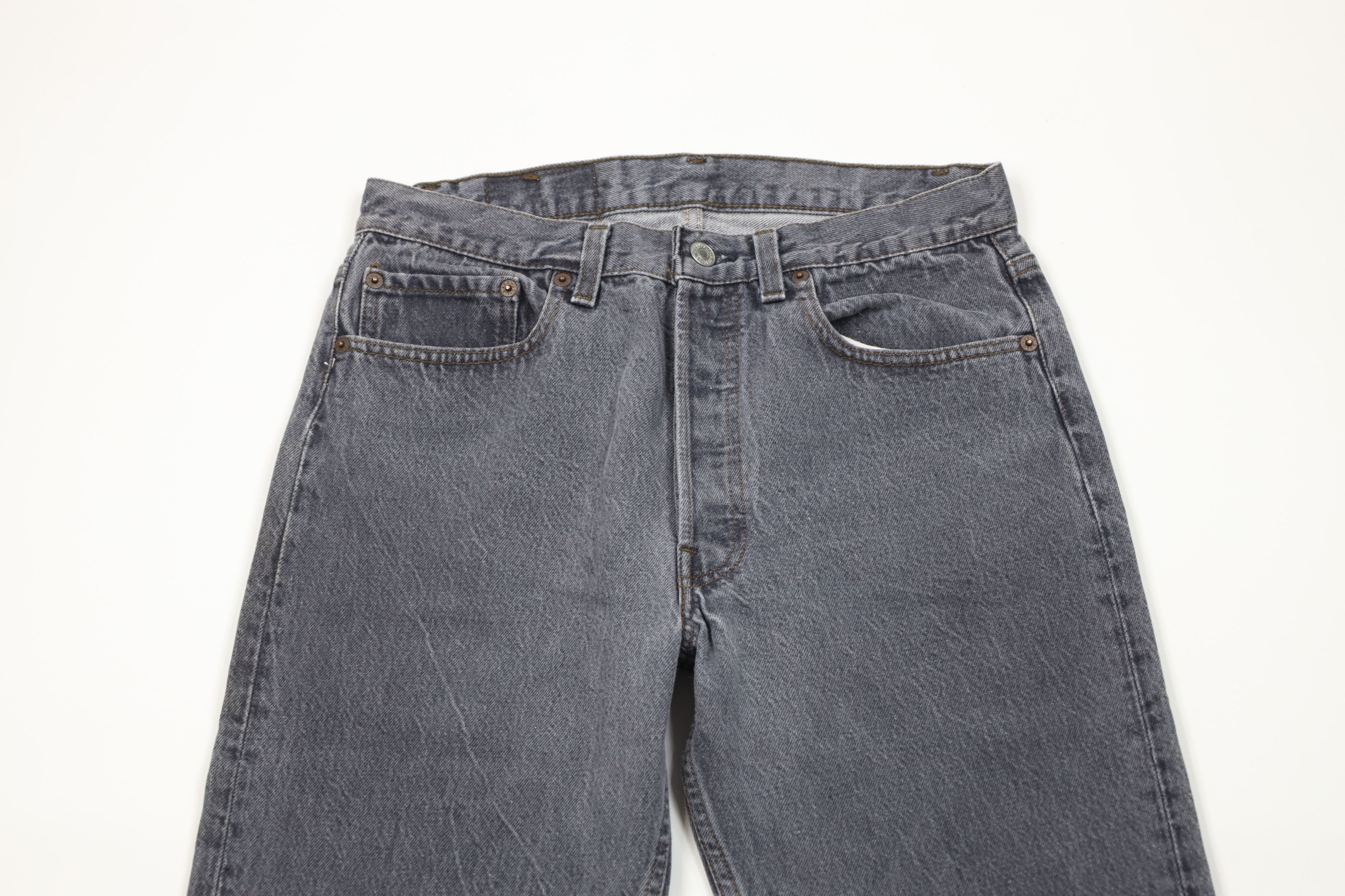 Levi's × Vintage Vintage 80s Levis 501xx Fly Original Fit Jeans Gray USA Size US 32 / EU 48 - 2 Thumbnail