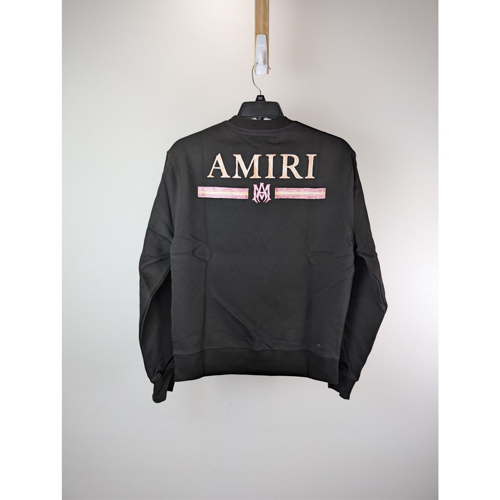 Amiri o1rshd1 MA Watercolor Bar Crewneck Sweatshirt in Black M Size US M / EU 48-50 / 2 - 1 Thumbnail