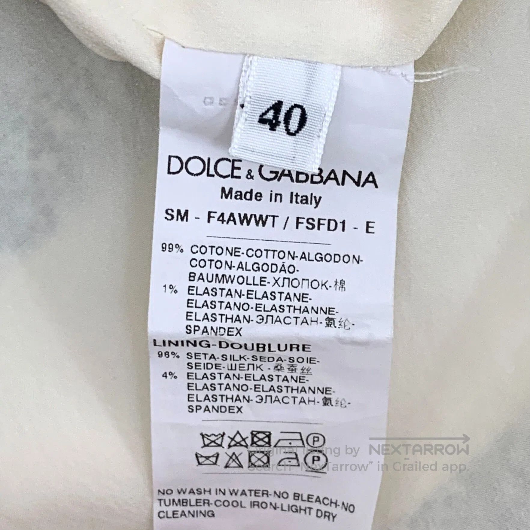 Dolce & Gabbana Dolce Gabbana Striped Cotton Skirt. Size 39" - 6 Thumbnail