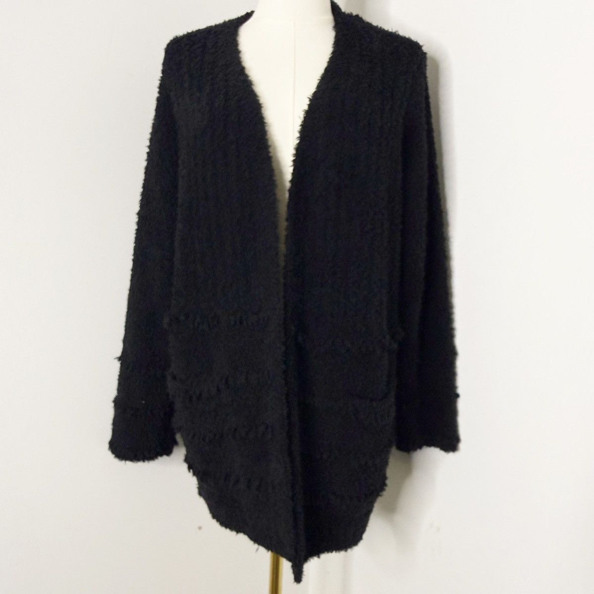 Other Barefoot Dreams Boardwalk Cardigan Black M Front Sweater Size M / US 6-8 / IT 42-44 - 2 Thumbnail