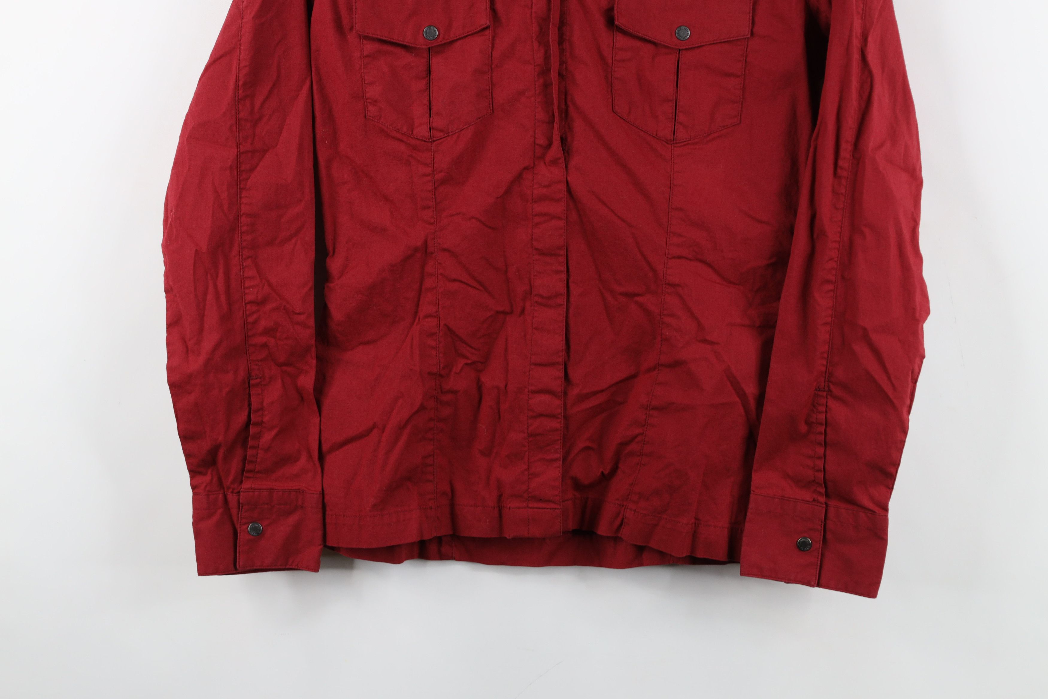 Harley Davidson Vintage Harley Davidson Spell Out Collared Button Shirt Red Size S / US 4 / IT 40 - 3 Thumbnail