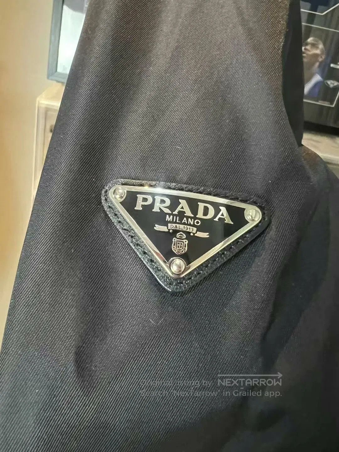 Prada prada nylon triangle logo baseball jacket. Size US XL / EU 56 / 4 - 3 Thumbnail