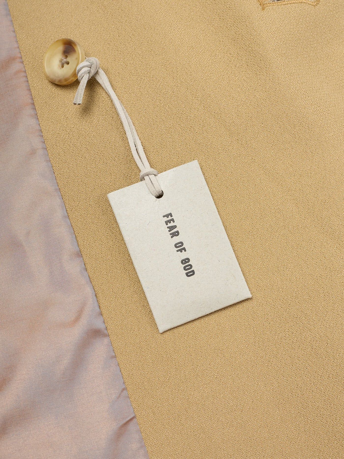 Fear of God FEAR OF GOD Tan Viscose DB Lined Suit Jacket Size 40R - 5 Thumbnail