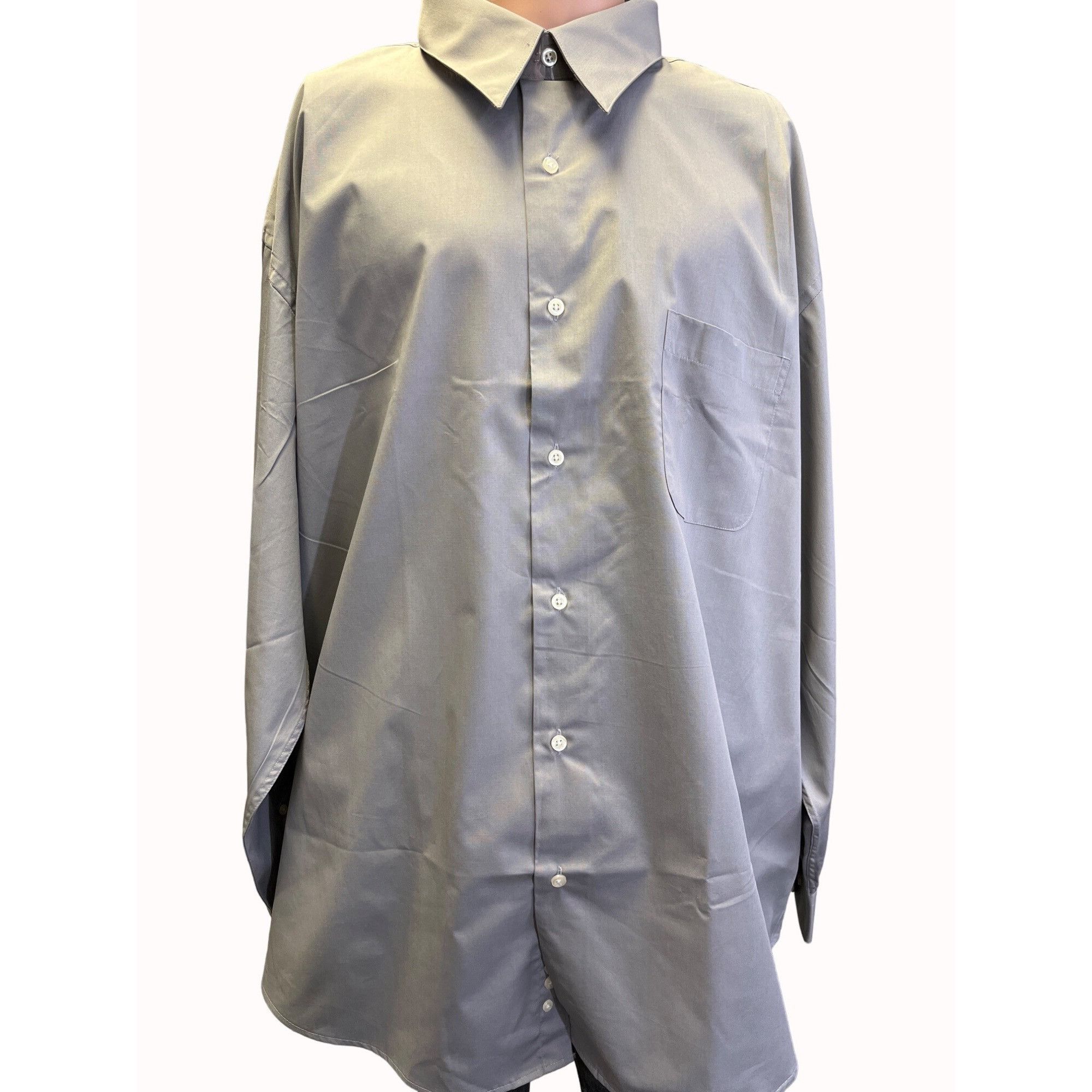 Croft & Barrow Croft & Barrow Men's Grey Button Up Shirt Size XXL/34-35/18. Size US XXL / EU 58 / 5 - 1 Thumbnail