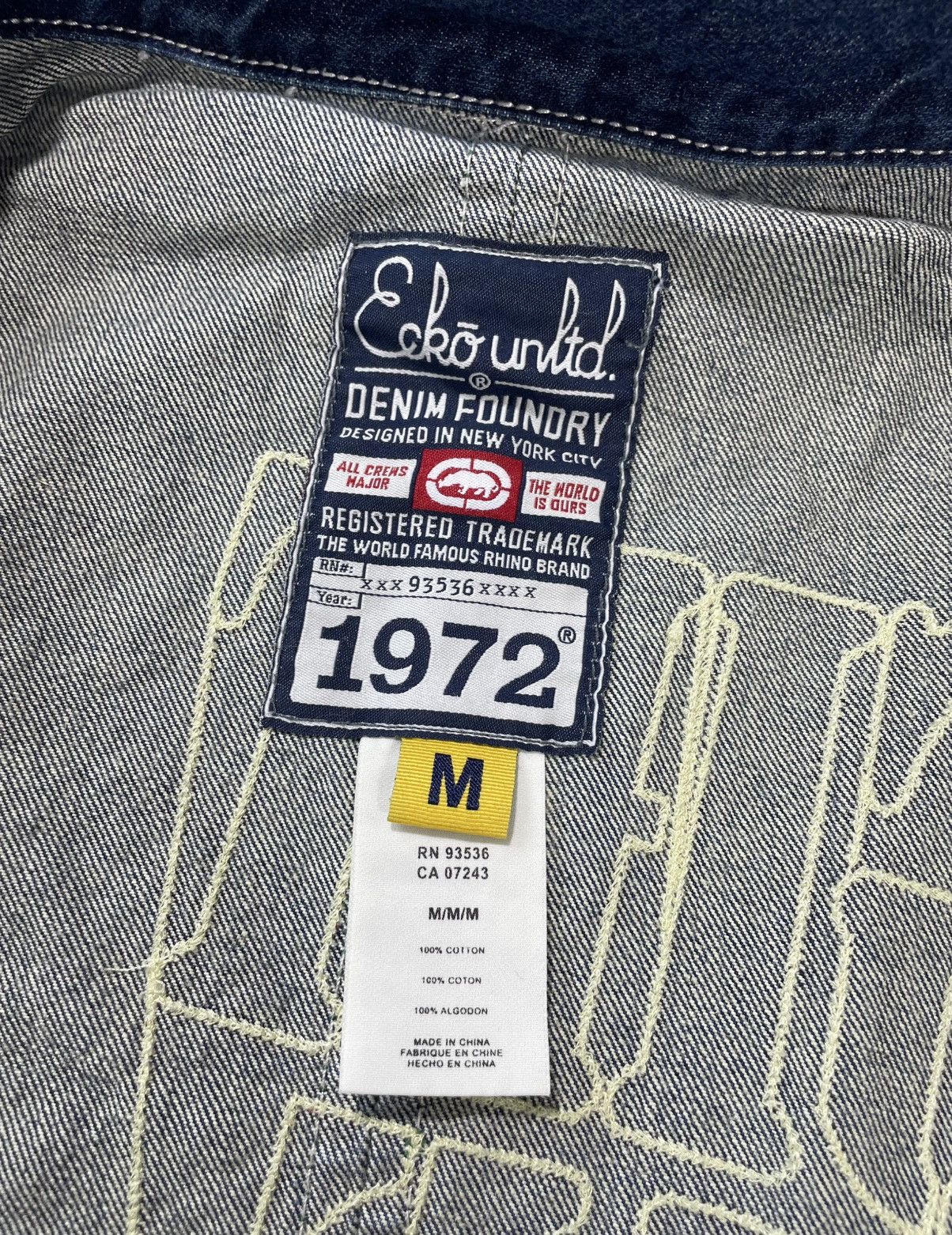 Ecko Unltd. Vintage Ecko Unltd Denim Fight The Power USA Old School Size US M / EU 48-50 / 2 - 7 Thumbnail