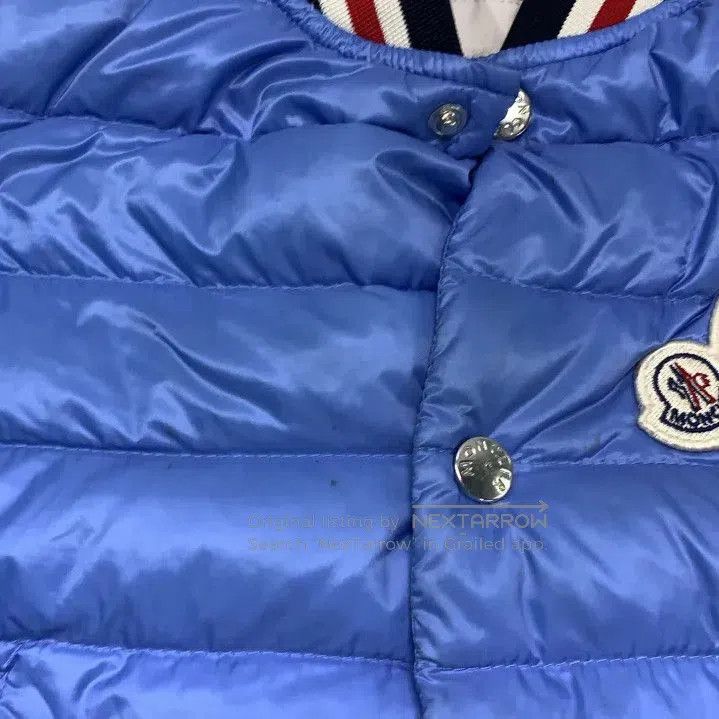 Moncler Moncler Kids Blue Solid Casual Puffer Jacket. Size US XXS / EU 40 - 1 Thumbnail