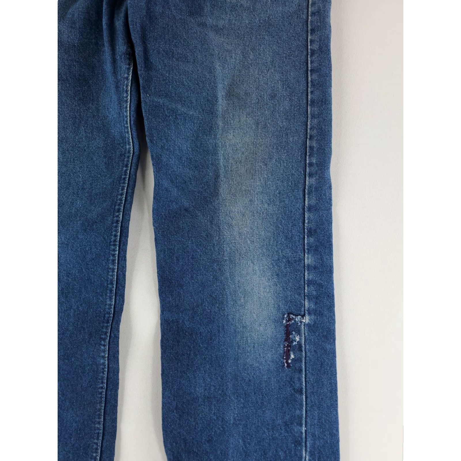 Lee VINTAGE Lee Riders VTG 70s Whiskering Faded Mended Mens Jeans 32x34 Regular Blue Denim Straight 70s Mens Size ONE SIZE - 6 Thumbnail