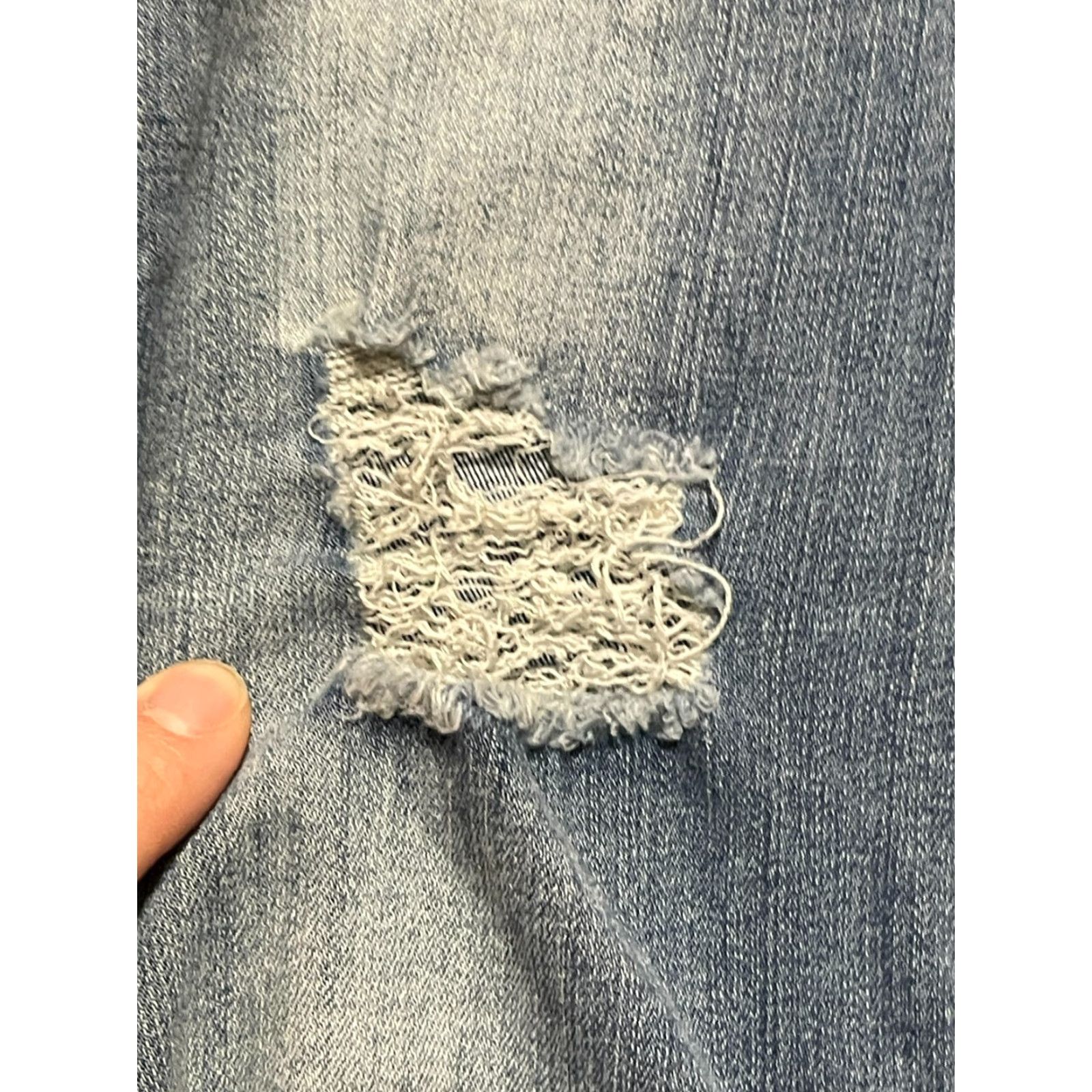 Vintage !it Jeans Women's 12 Blue Denim Kimmie Extreme High Rise Skinny Ankle Jeans Womens Skinny 28in Inseam Regular Size 12 Blue Denim Size 34" / US 12 / IT 48 - 4 Thumbnail
