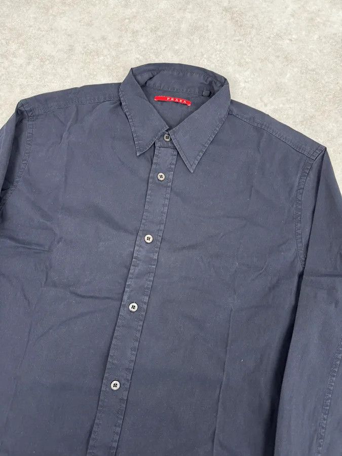 Prada 2000s Prada Navy Classic Soft Shirt Size US M / EU 48-50 / 2 - 5 Thumbnail
