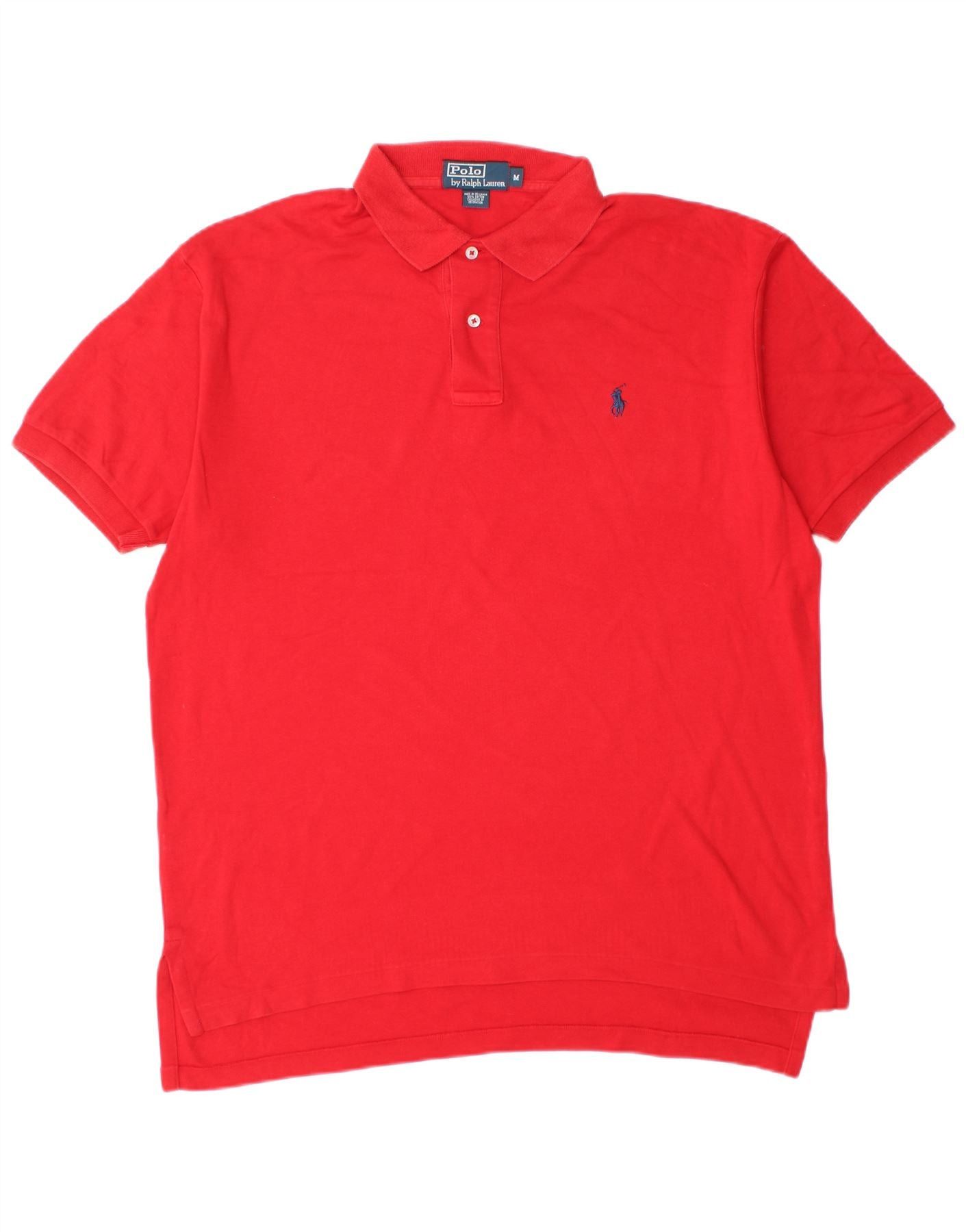 Polo Ralph Lauren Mens Polo Shirt Medium Red Cotton Size US XXL / EU 58 / 5 - 1 Thumbnail