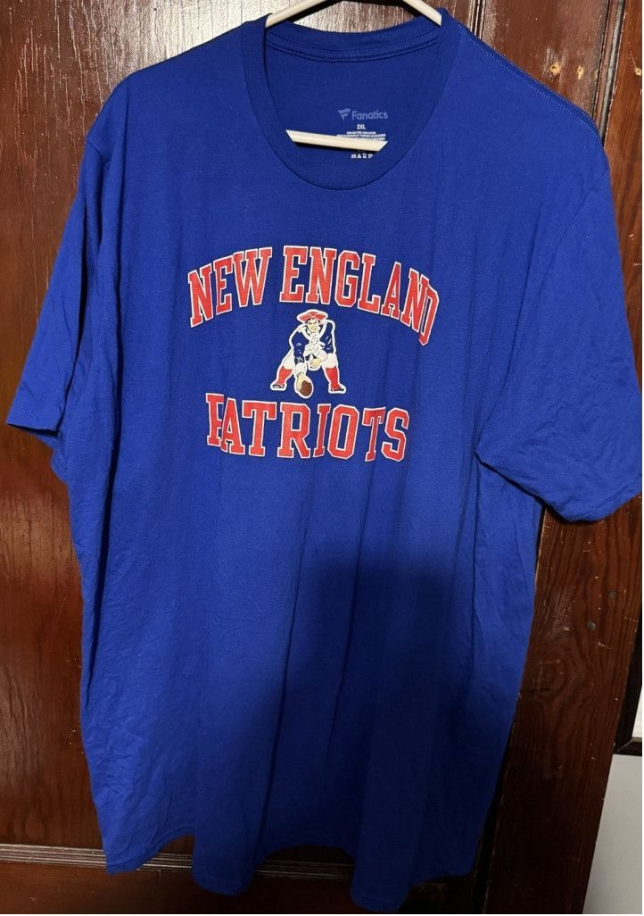 NFL New England Patriots Fanatics S/S T Shirt Men Sz XXL Blue Size US XXL / EU 58 / 5 - 1 Thumbnail