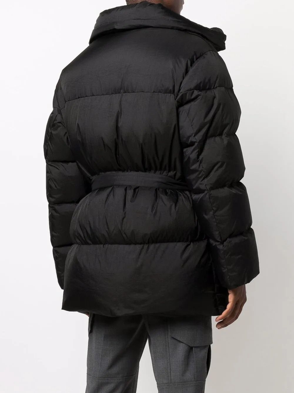 Off-White o1gr1nt0125 Tuc Detail Puffer down Jacket in Black Size US XS / EU 42 / 0 - 4 Thumbnail