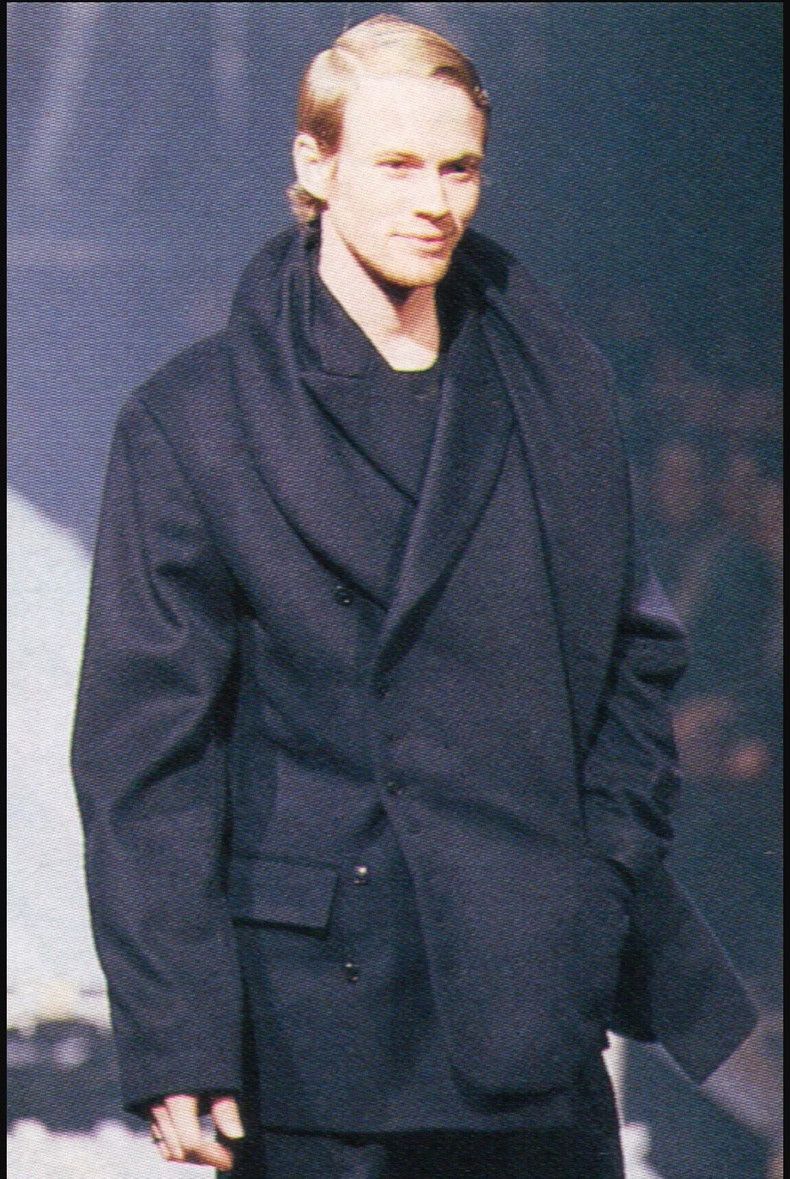 Yohji Yamamoto Yohji Yamamoto Yohji Yamamoto Double Scarf Collar Suit Size US M / EU 48-50 / 2 - 3 Thumbnail