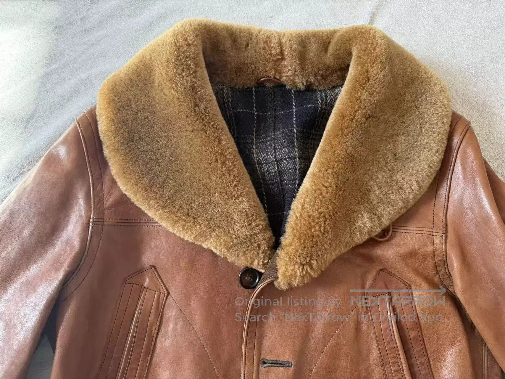 Old Joe Vintage Brown Farm Style Coat. Size US M / EU 48-50 / 2 - 4 Thumbnail