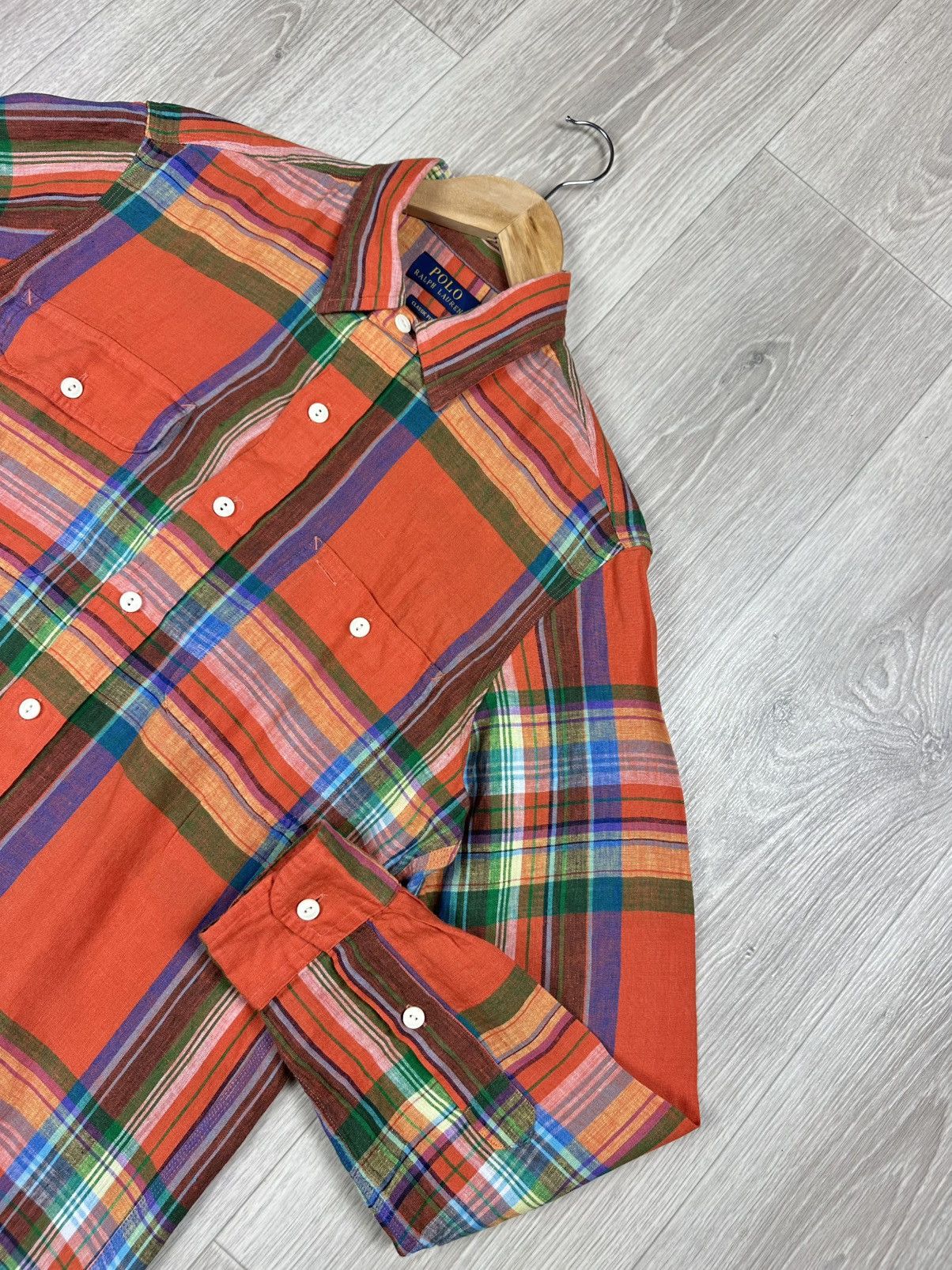 Ralph Lauren Polo Ralph Lauren Linen Shirts Button Ups Checkered Size US M / EU 48-50 / 2 - 2 Thumbnail