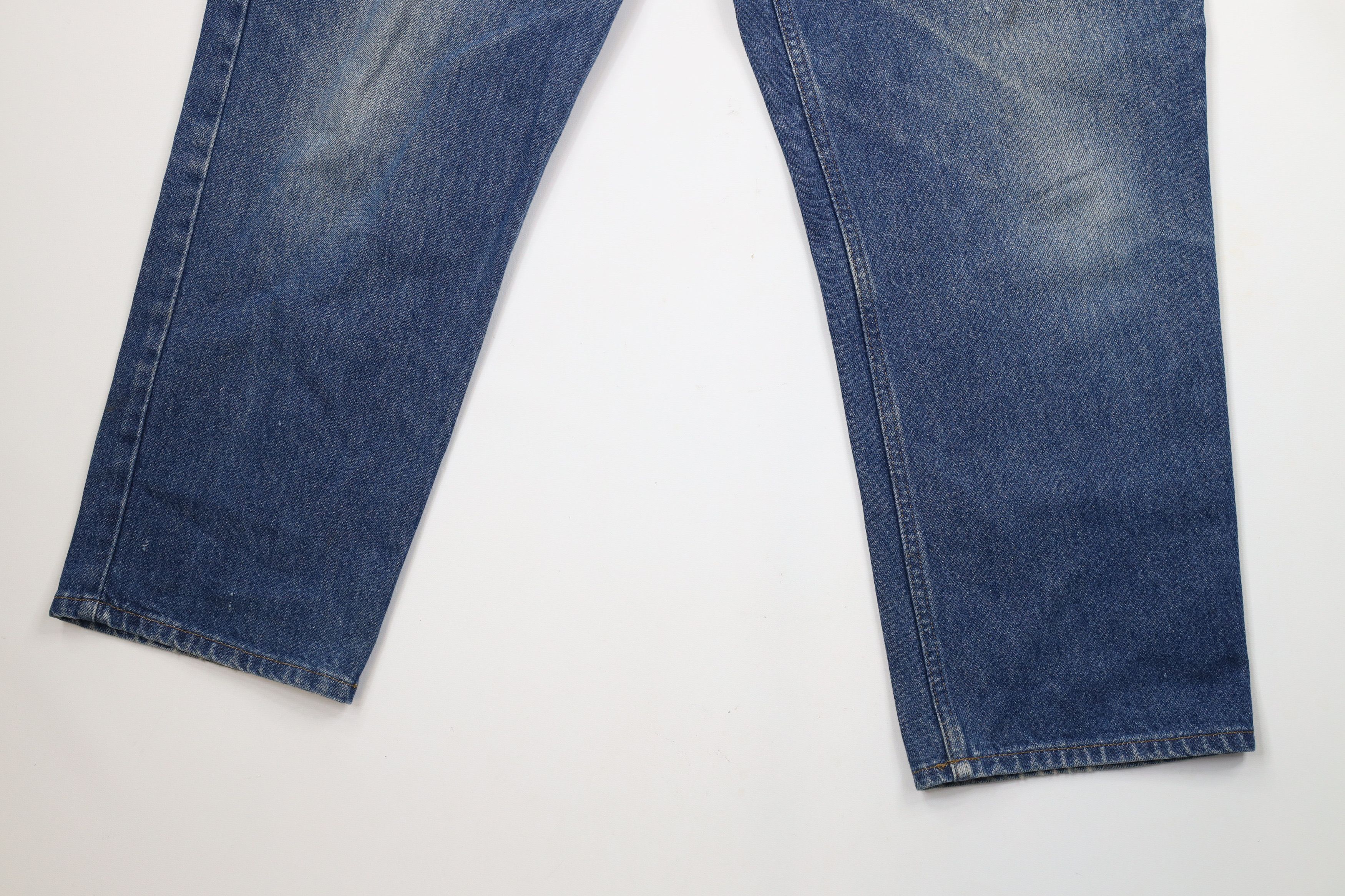 L.L. Bean × Vintage Vintage 90s LL Bean Wide Leg Relaxed Fit Denim Jeans Blue Size US 37 - 4 Thumbnail