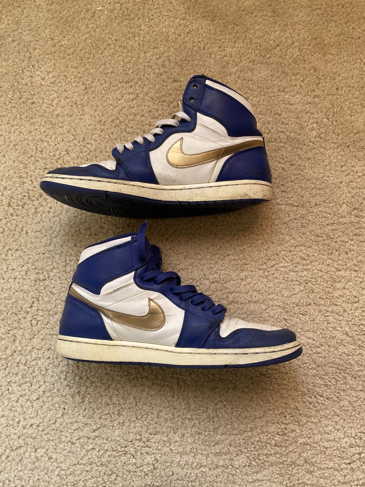 Jordan Brand × Nike Air Jordan 1 Retro High 'Gold Medal' 2016 Size US 11 / EU 44 - 2 Thumbnail