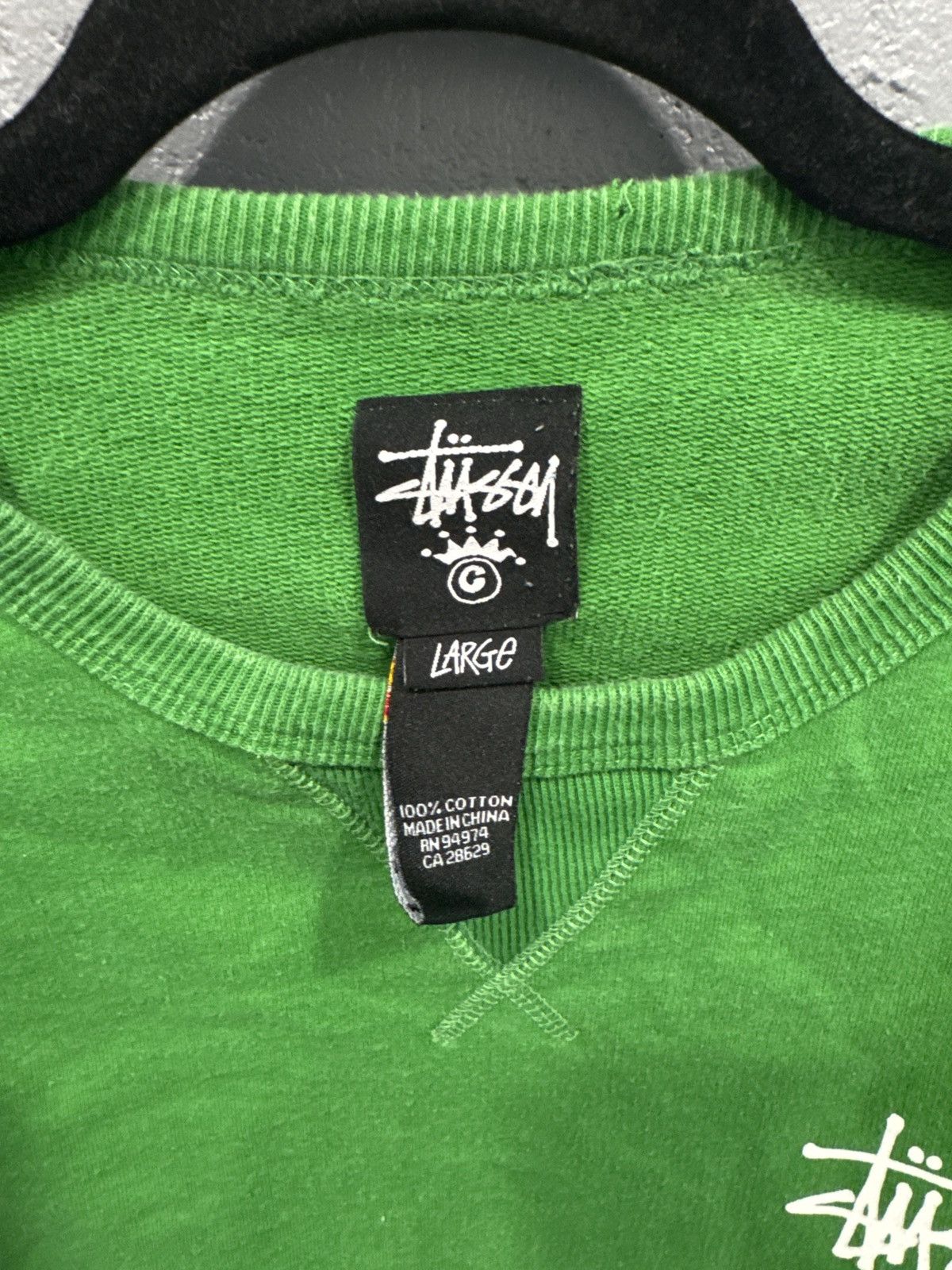 Stussy × Vintage Stussy spell out script logo crewneck sweatshirt Size US L / EU 52-54 / 3 - 2 Thumbnail