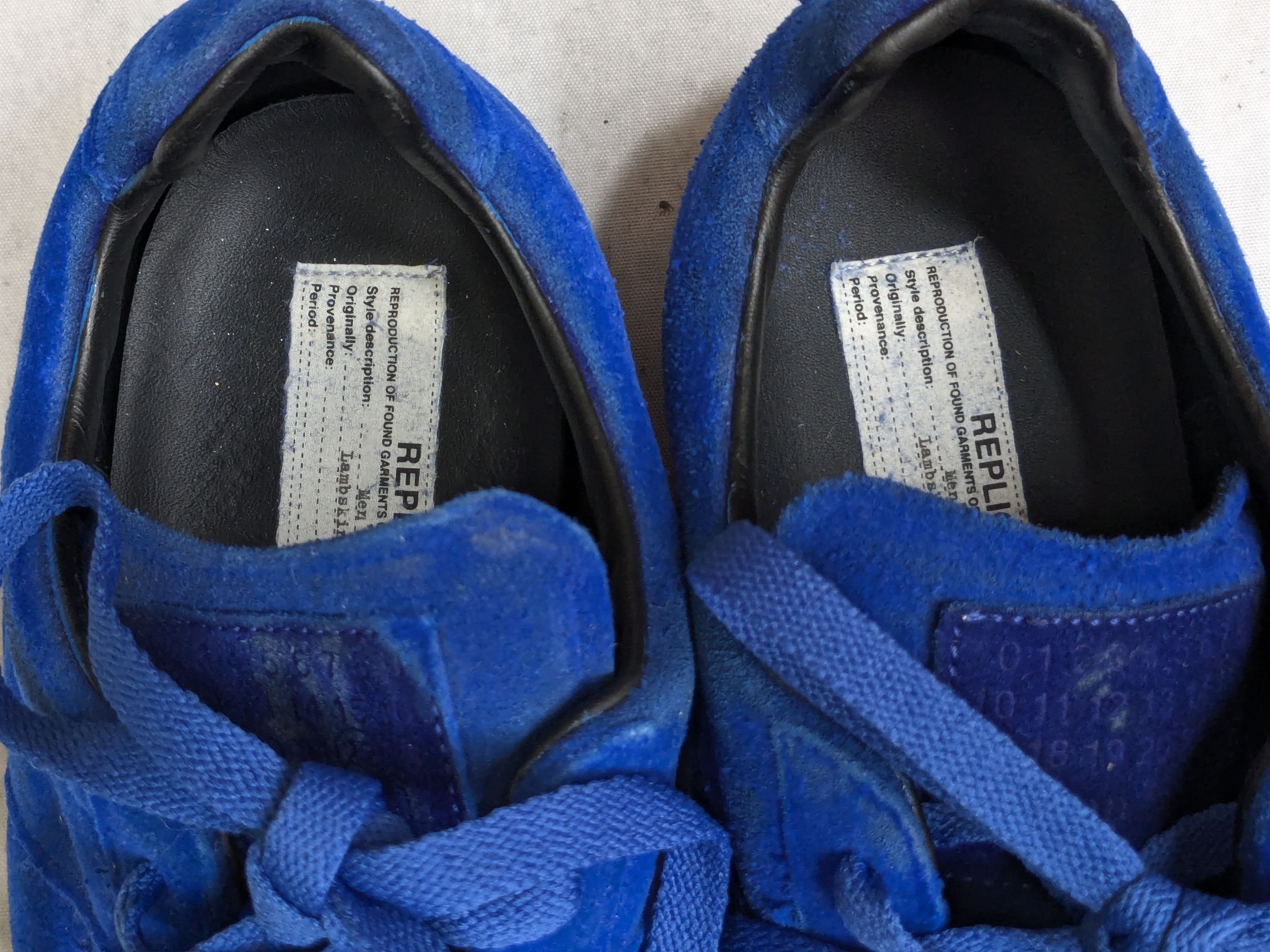 Maison Margiela Maison Margiela GAT Replica Blue 9 42 Felt Leather Low Size US 9 / EU 42 - 5 Thumbnail