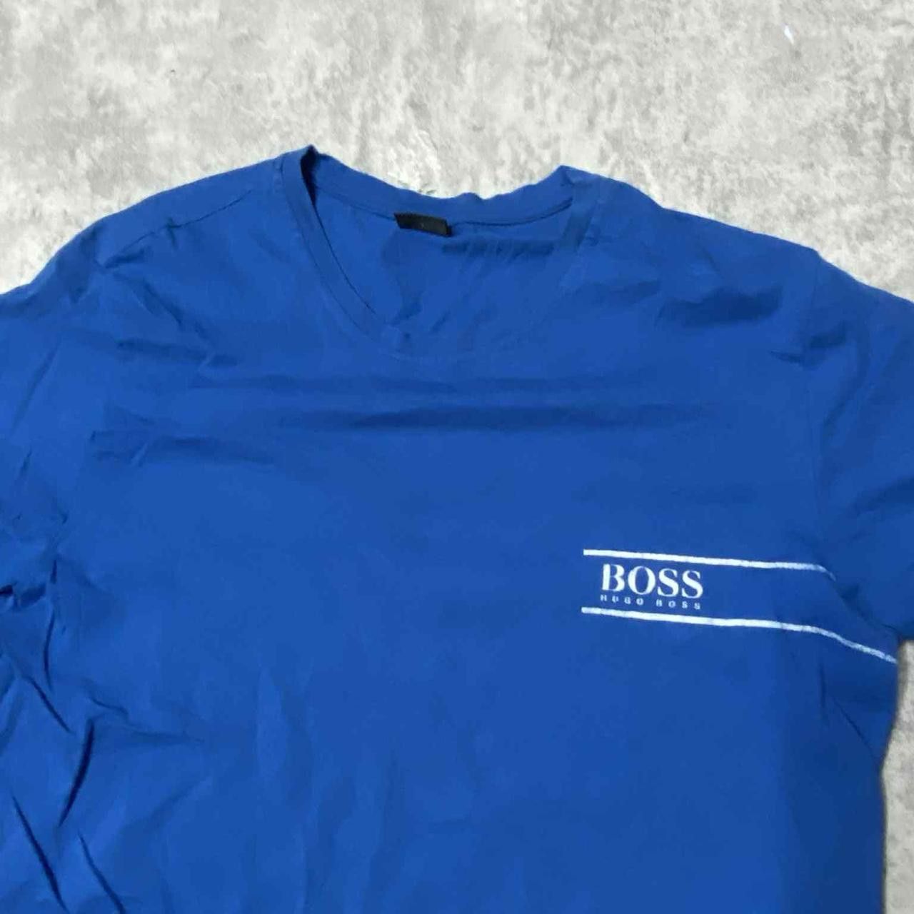 Hugo Boss Blue T-shirt vintage Size US L / EU 52-54 / 3 - 2 Thumbnail