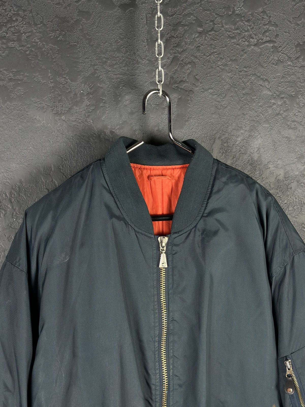 Vintage Vintage 80's Military MA-1 Flight Bomber Jacket Size US M / EU 48-50 / 2 - 3 Thumbnail