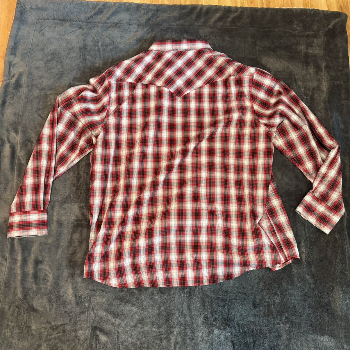 Pendleton Red Plaid Pendleton Western Pearl Snap Button Up Shirt XXL Size US XXL / EU 58 / 5 - 2 Thumbnail