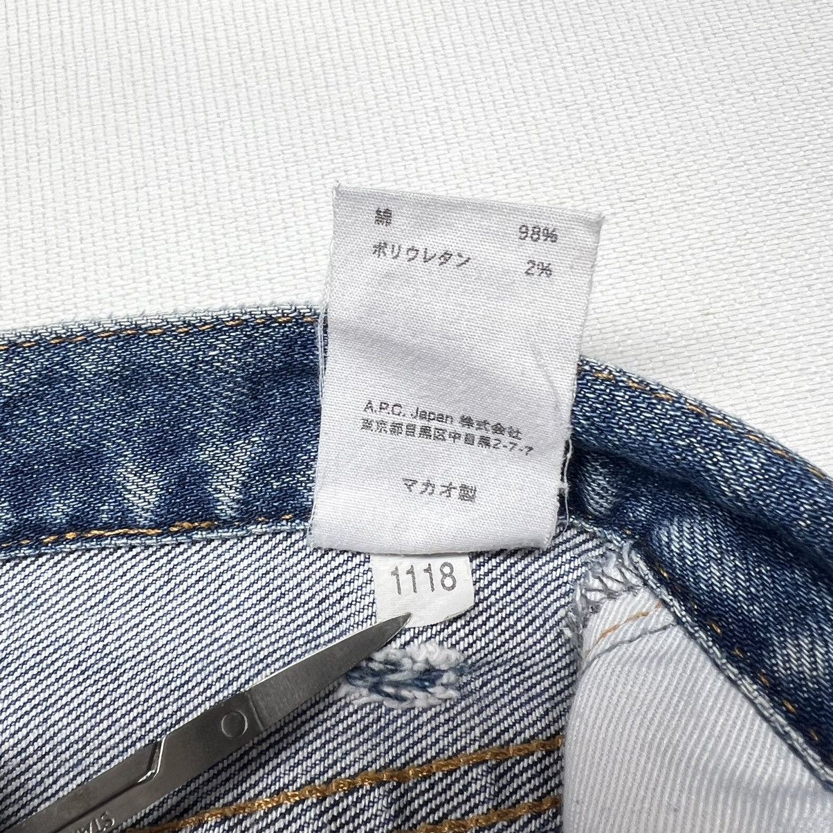 A.P.C. APC Petite New Standard Jeans Blue Denim Washed Faded Unisex Size US 32 / EU 48 - 10 Thumbnail