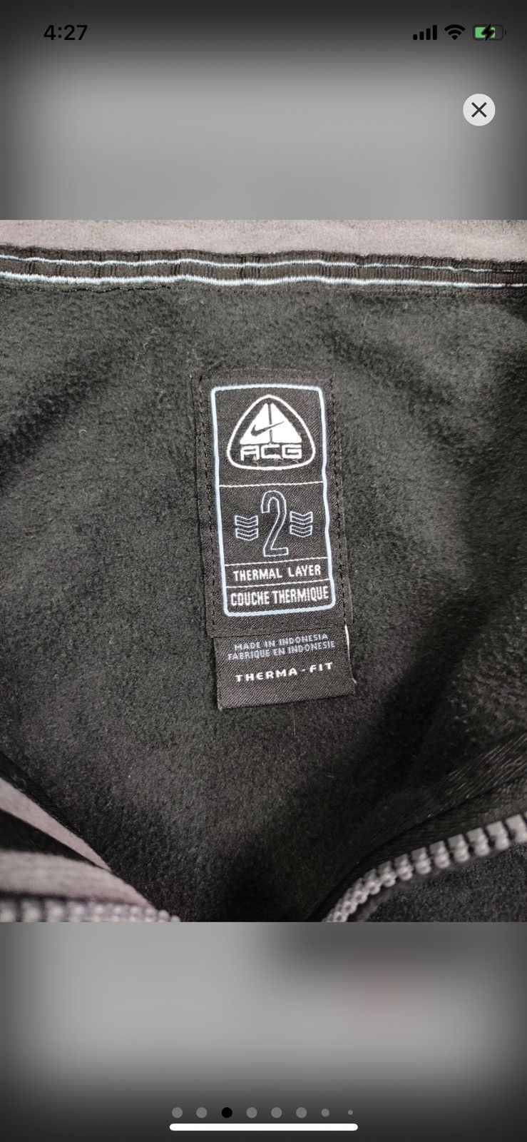 Nike ACG × Vintage Vintage Nike ACG zip up fleece jacket Size US L / EU 52-54 / 3 - 3 Thumbnail