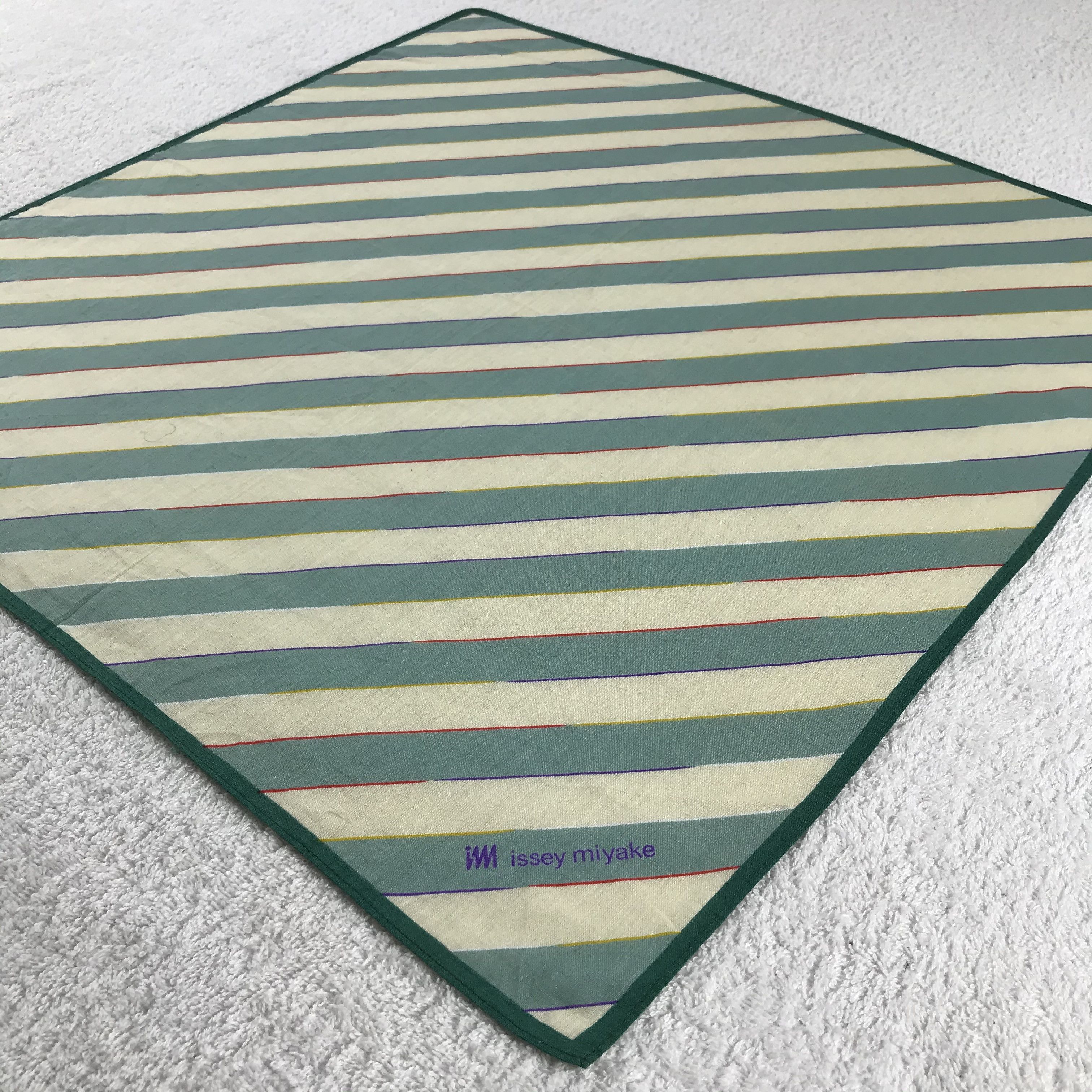 Issey Miyake × Vintage Issey Miyake Bandana / Handkerchief / Neckerchief - S191 Size ONE SIZE - 2 Thumbnail