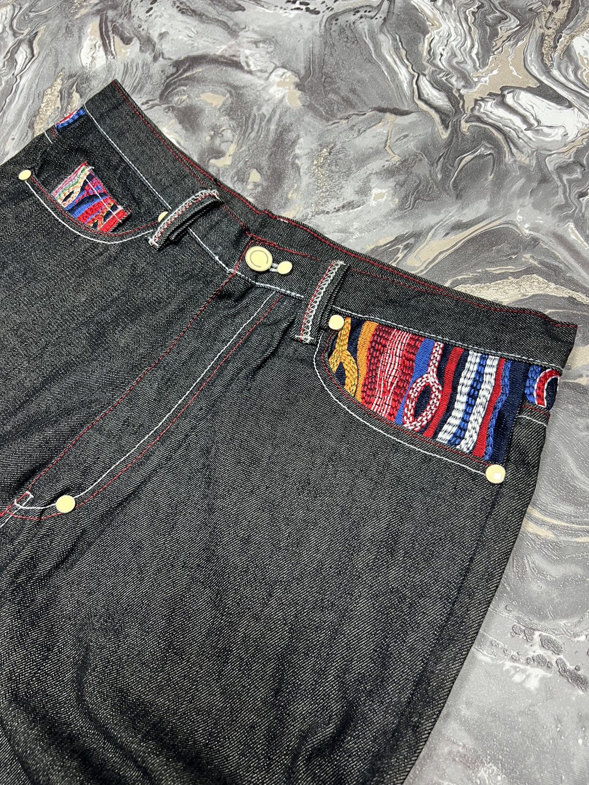 Coogi × Vintage Crazy baggy Vintage Coogi Embroidered jeans Size US 34 / EU 50 - 5 Thumbnail
