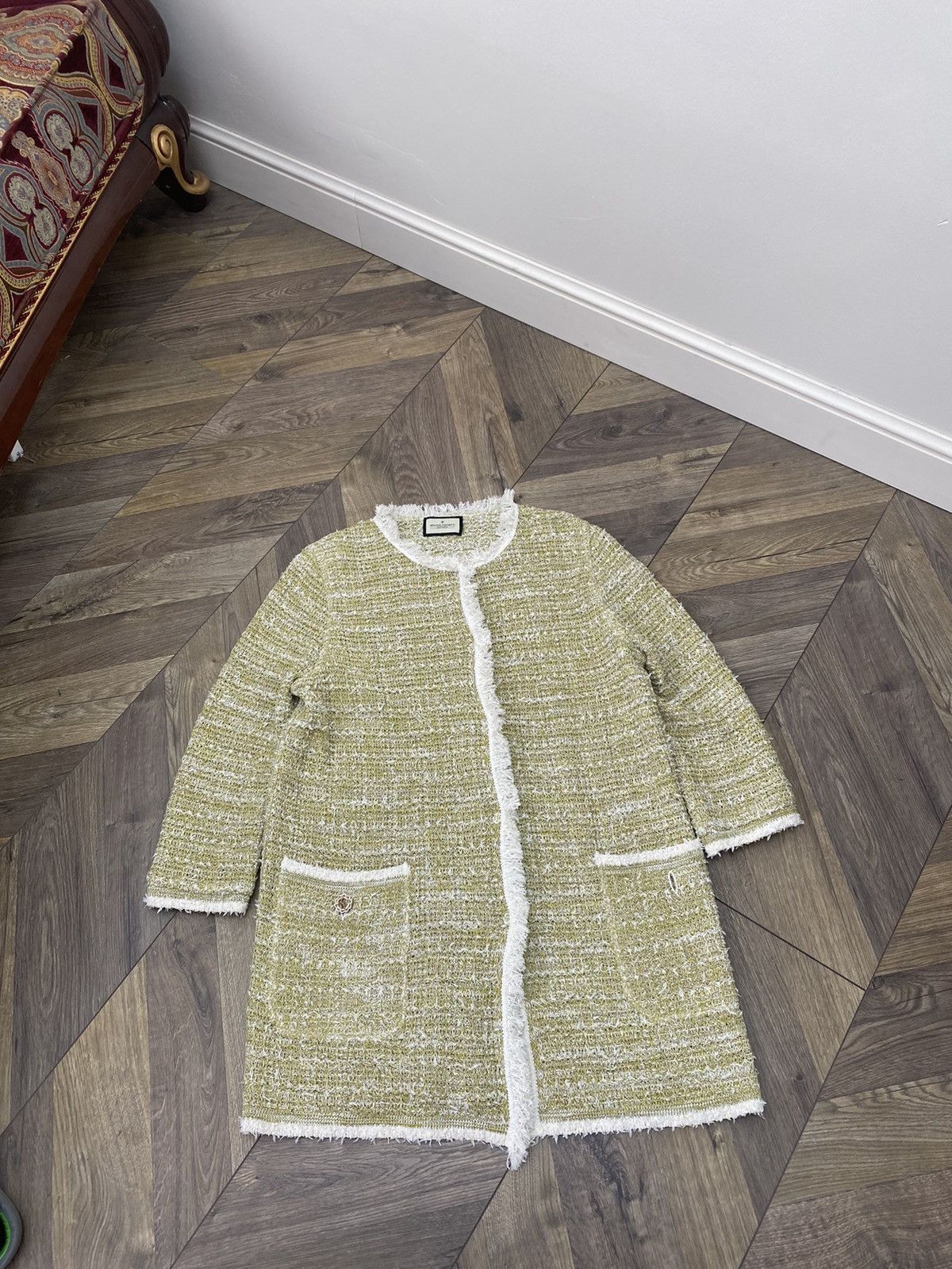 Designer × Vintage Vintage Bruno Manetti Womens Cotton Knit LS Cardigan Size XL / US 12-14 / IT 48-50 - 1 Thumbnail