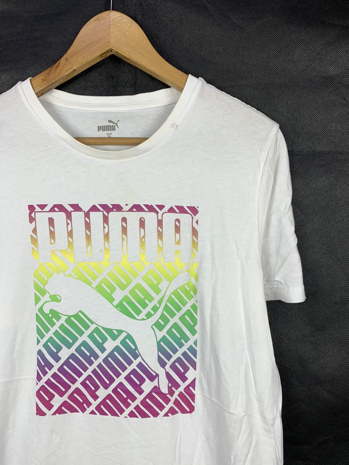 Puma Offer! Puma Big Logo Colorful Sportswear Tee Size US M / EU 48-50 / 2 - 2 Thumbnail