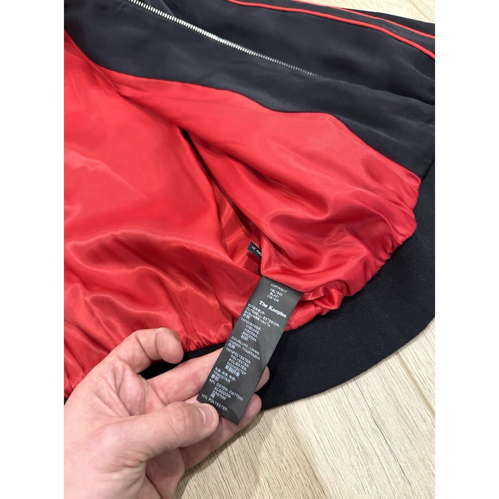 The Kooples Kooples Bomber Jacket Solid Multicolor Women Size 2 Zipper Size XS / US 0-2 / IT 36-38 - 6 Thumbnail