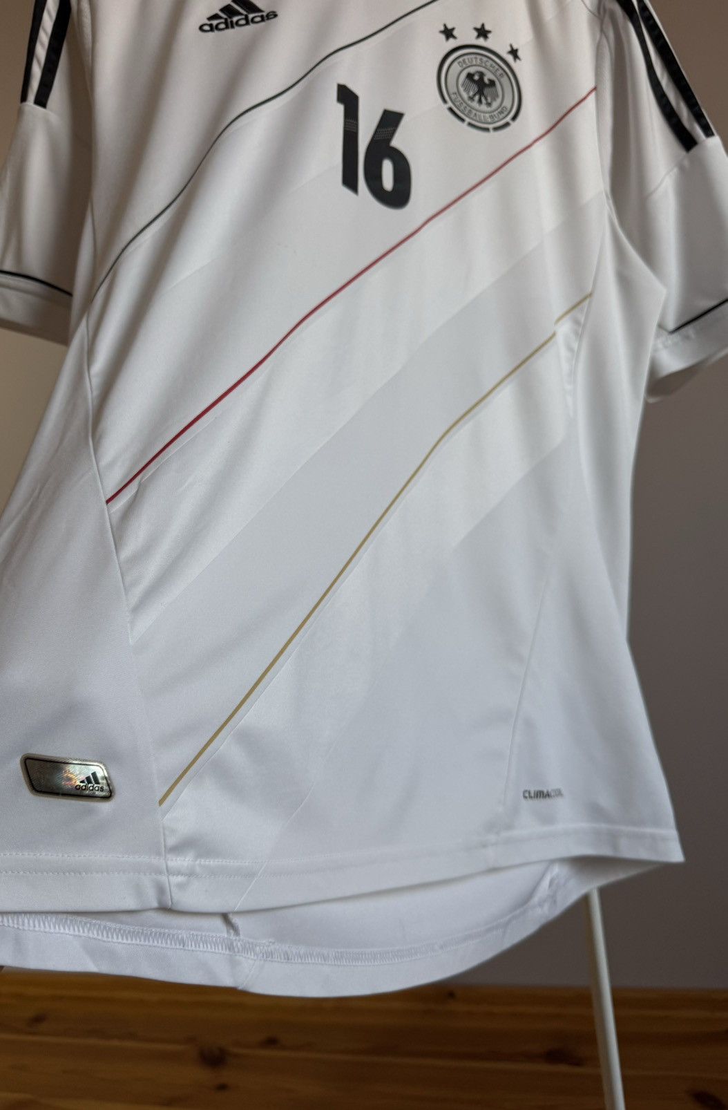 Vintage Adidas Germany LAHM 2012-2013 Original Jersey Size US L / EU 52-54 / 3 - 6 Thumbnail