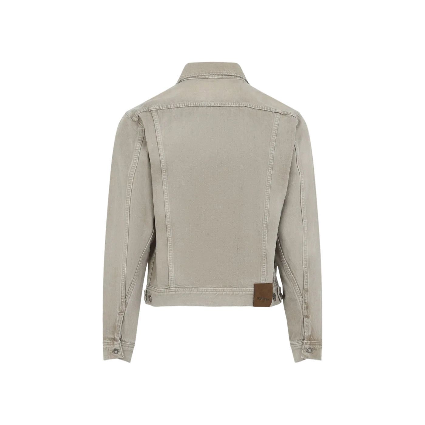 Tom Ford TOM FORD Washed Sand Denim Jacket New & Authentic (Men's siz Size US L / EU 52-54 / 3 - 2 Thumbnail