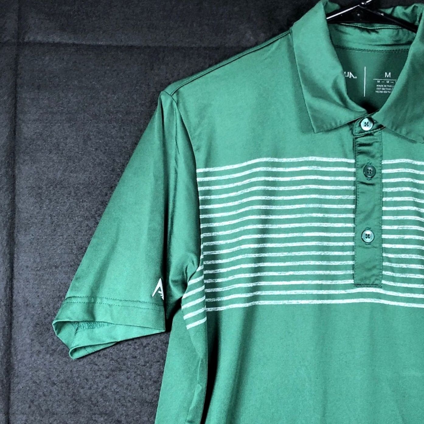 Vintage Antigua Mens Polo Green White Striped Green Bay Packers Short Sleeve Stretch M Shirt Size US M / EU 48-50 / 2 - 4 Thumbnail