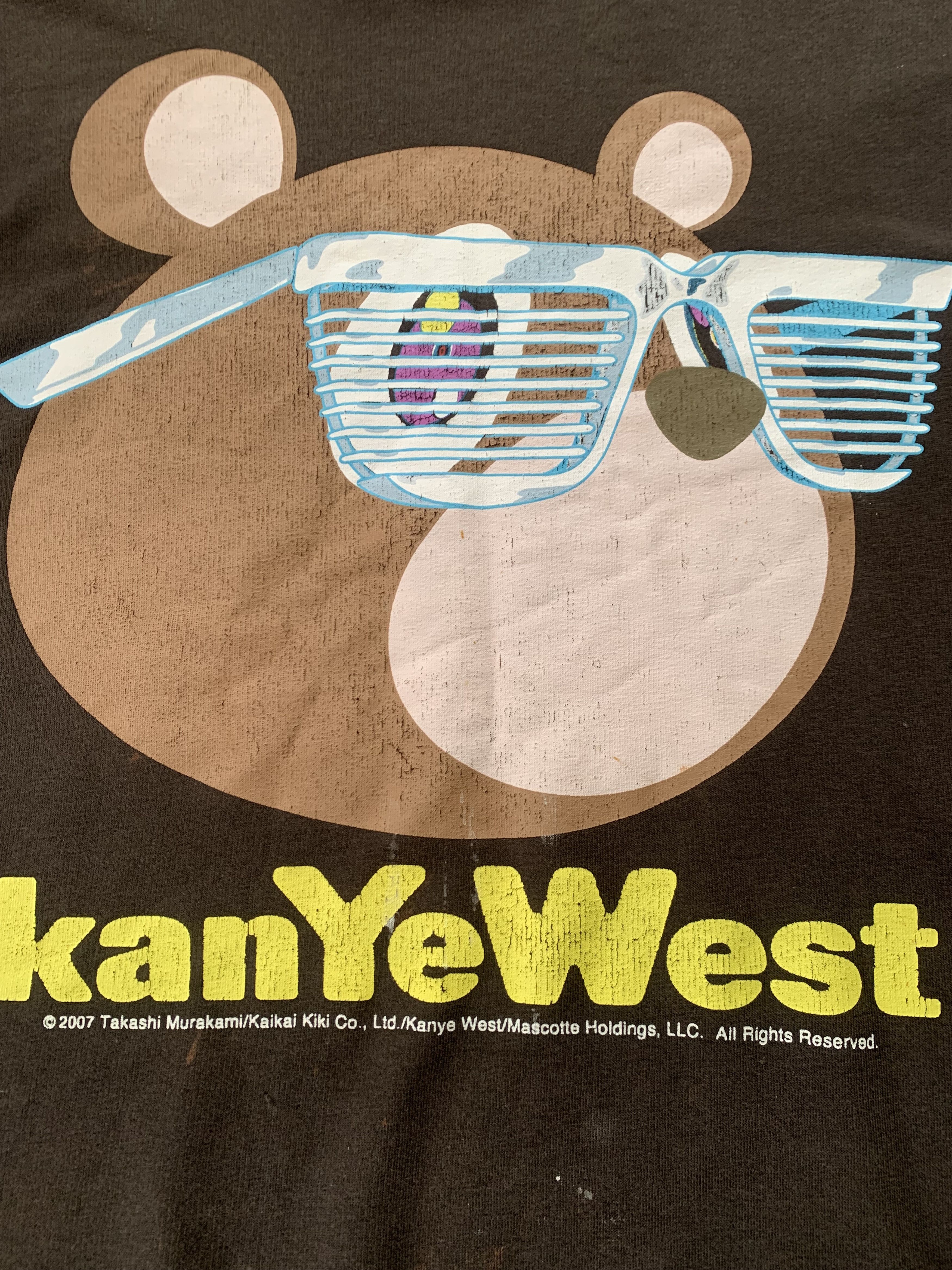 Kanye West Vintage Kanye West Takashi Murakami Bear Printed Sweatshirt Size US L / EU 52-54 / 3 - 5 Thumbnail