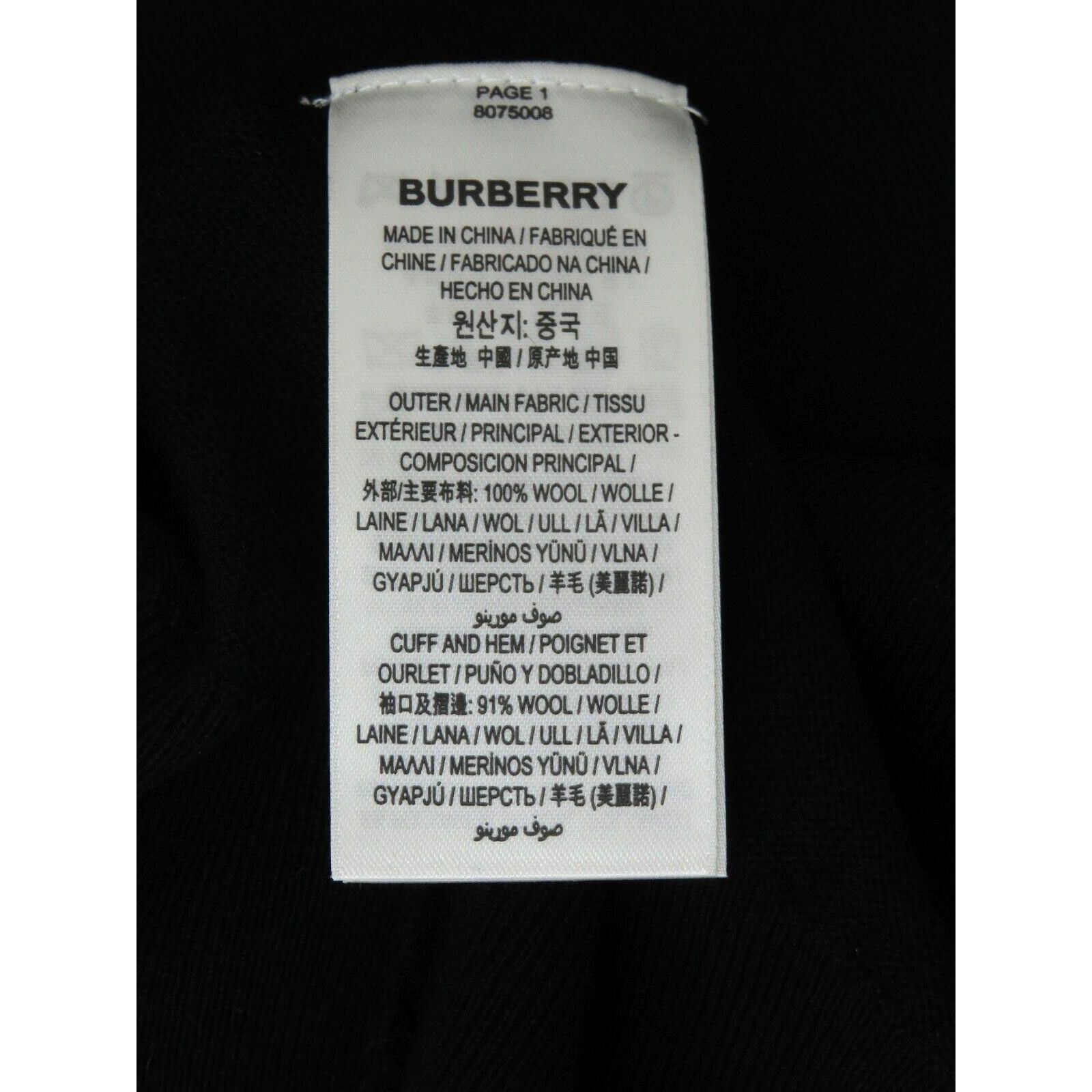 Burberry BEMPTON BLACK WOOL ELBOW CHECK PATCHES PULLOVER SWEATER M Size M / US 6-8 / IT 42-44 - 11 Thumbnail