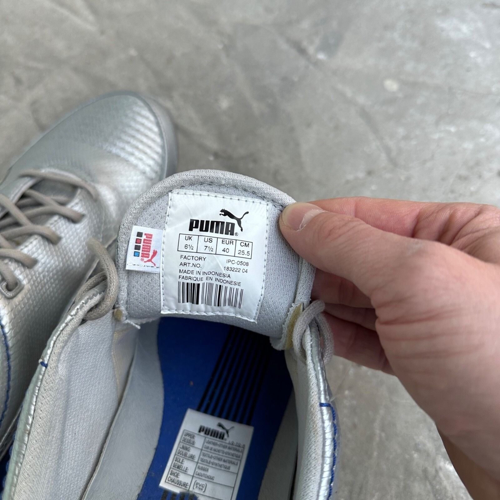 Puma Puma Cell Meio Vintage Rare Silver Sneakers 9008AC Size US 7.5 / EU 40-41 - 7 Thumbnail