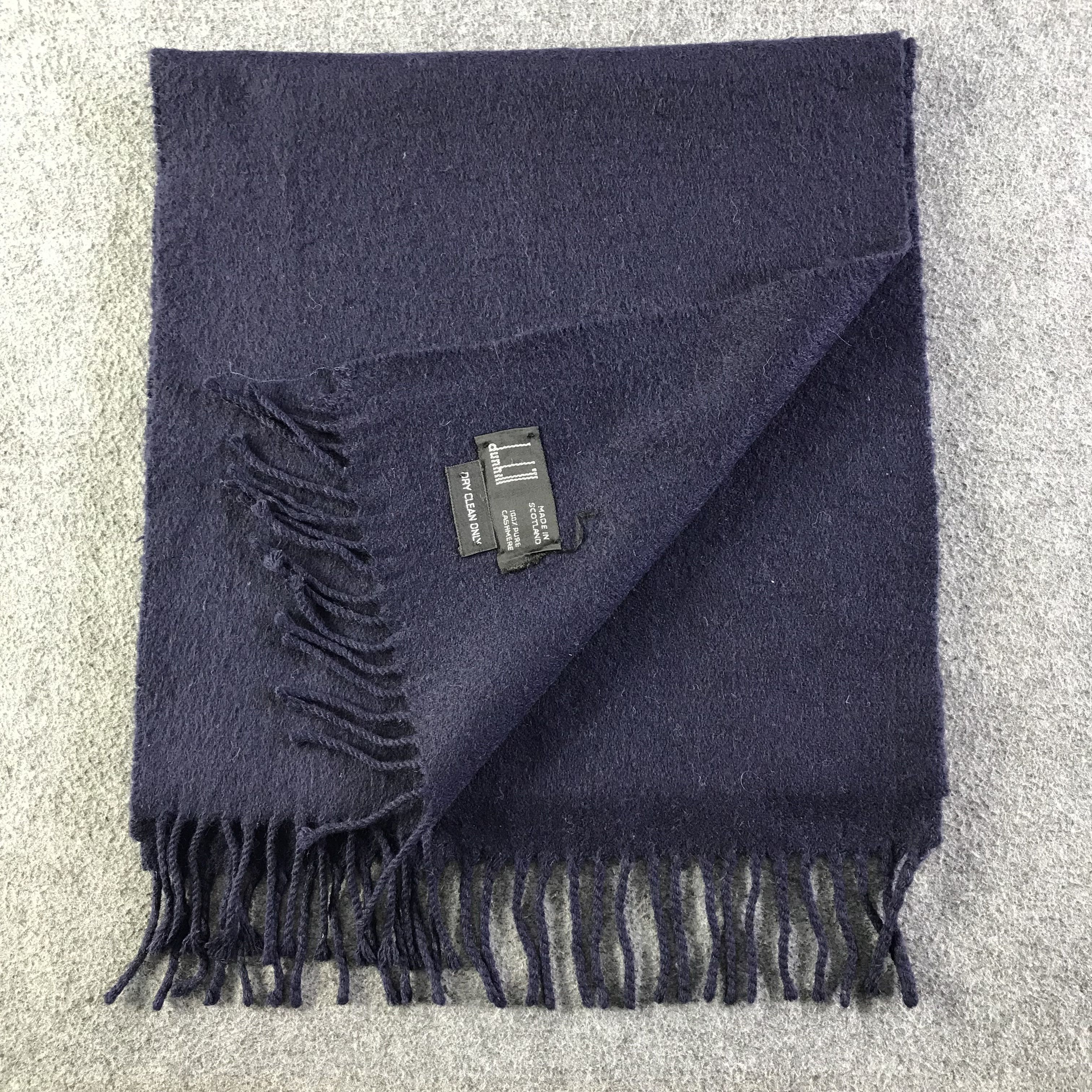 Alfred Dunhill Alfred Dunhill Cashmere Scarf / Muffler / Neckwear SS1451 Size ONE SIZE - 6 Thumbnail