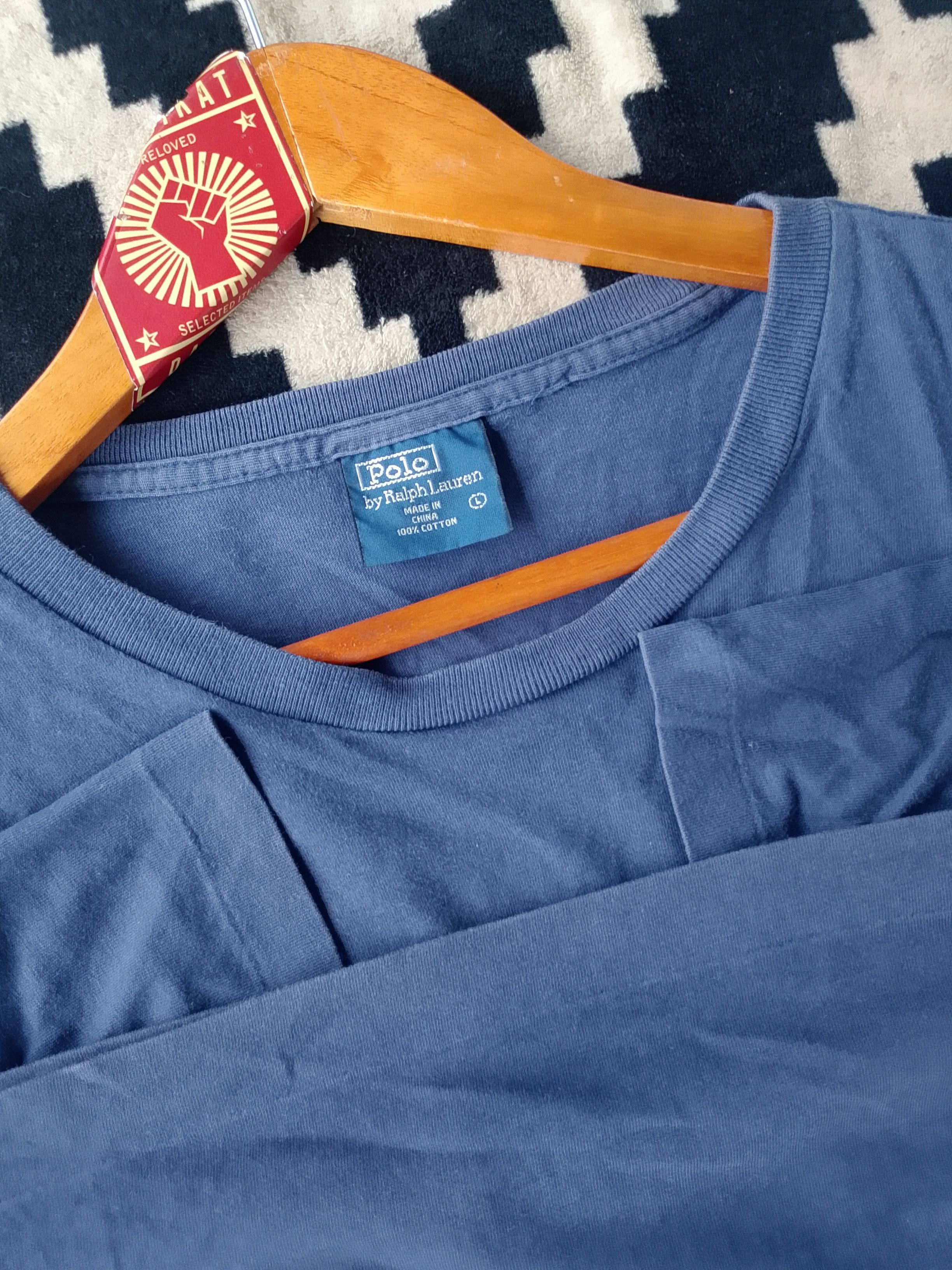 Polo Ralph Lauren Vintage LoLife Polo Ralph Lauren Spellout Logo Single Stitch Size US L / EU 52-54 / 3 - 4 Thumbnail