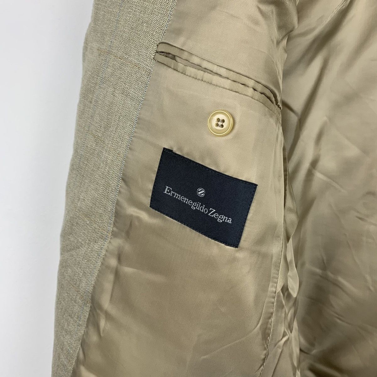 Ermenegildo Zegna Ermenegildo Zegna Wool Silk Linen Blazer 50R Made in Spain Size 50R - 16 Thumbnail