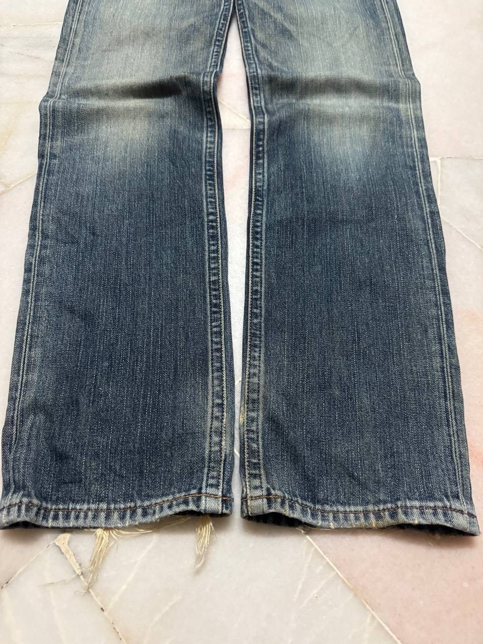 Wrangler VINTAGE WRANGLER FADED DISTRESSED BLUE JEANS Y2K Size US 29 - 9 Thumbnail